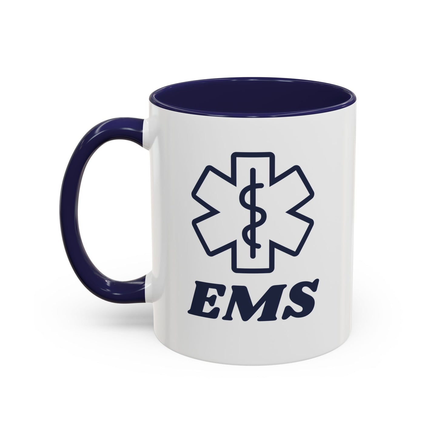 EMS Coffee Mug – For First Responders Who Run on Caffeine & Chaos-Navy-Health Gear Shop