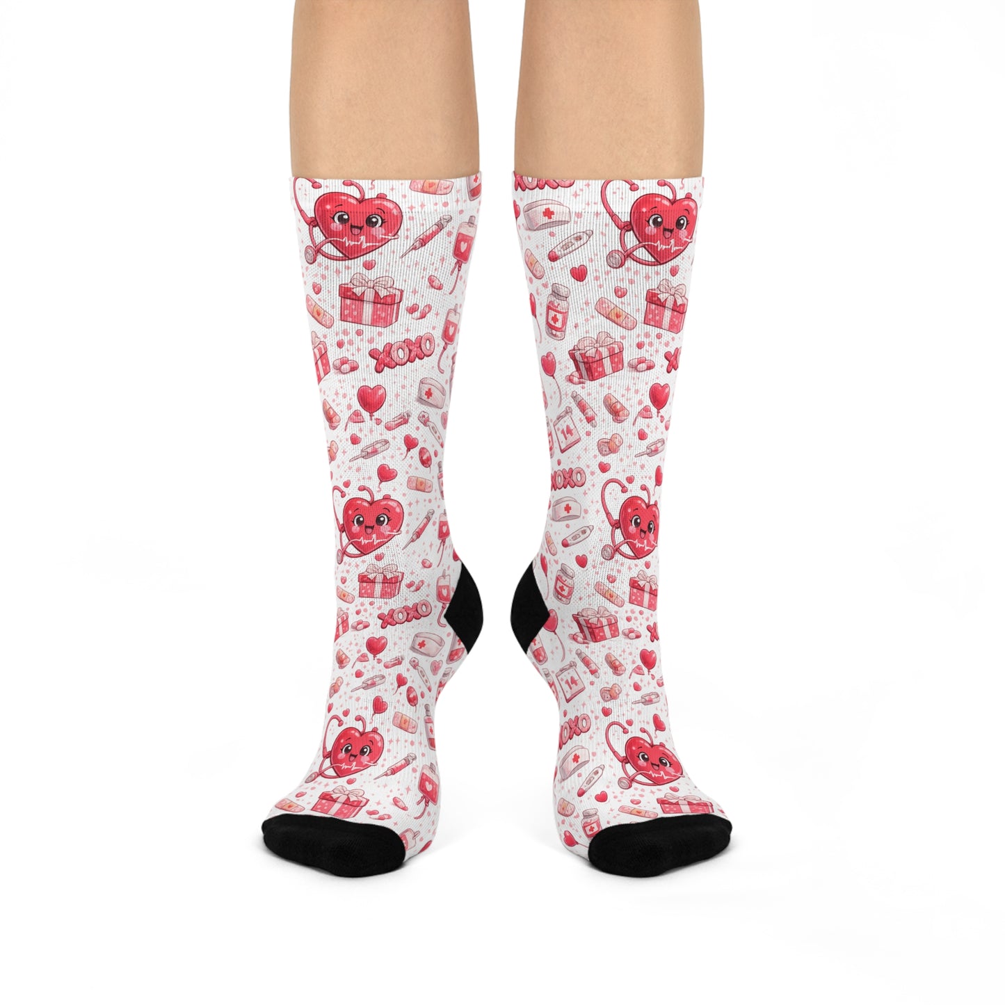 Valentine’s Day Cute Nurse Socks – Comfy Love for Every Shift