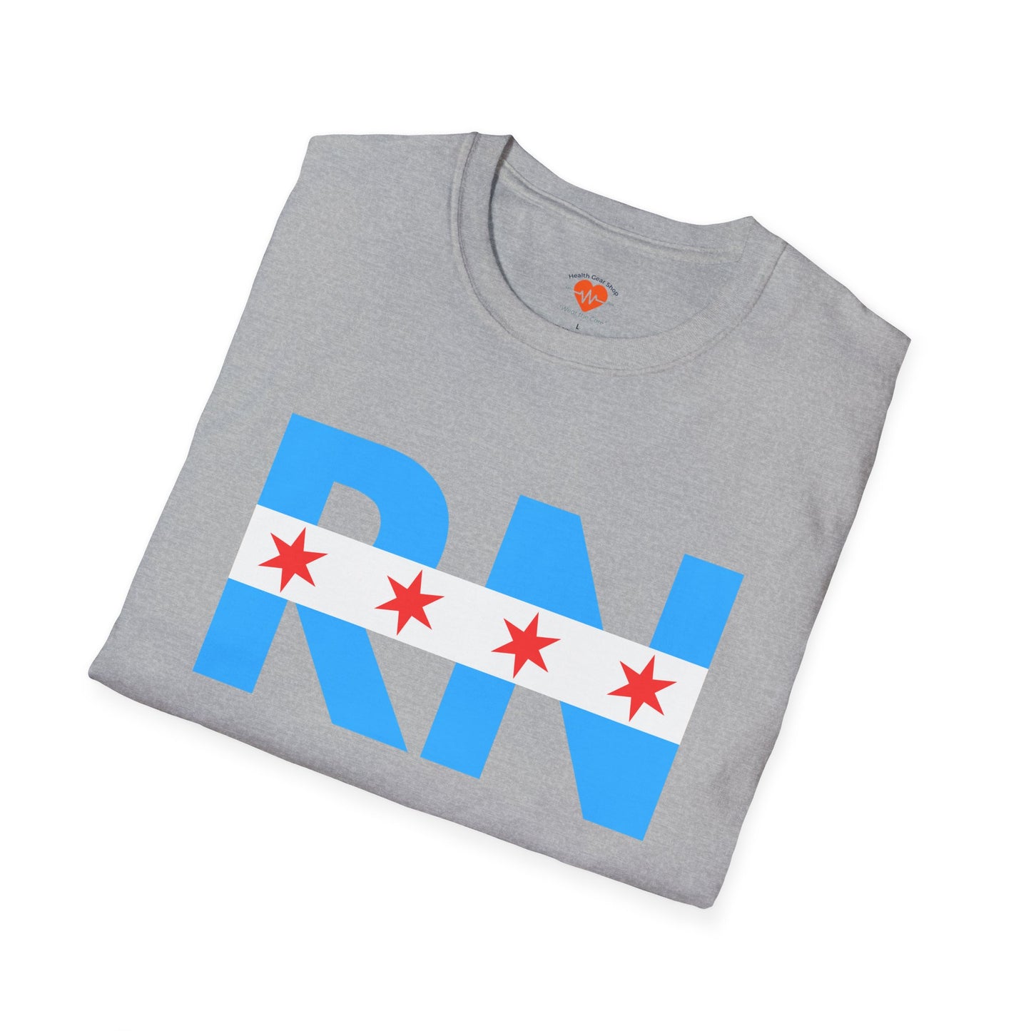 RN Nurse Chicago Flag Medical T-Shirt