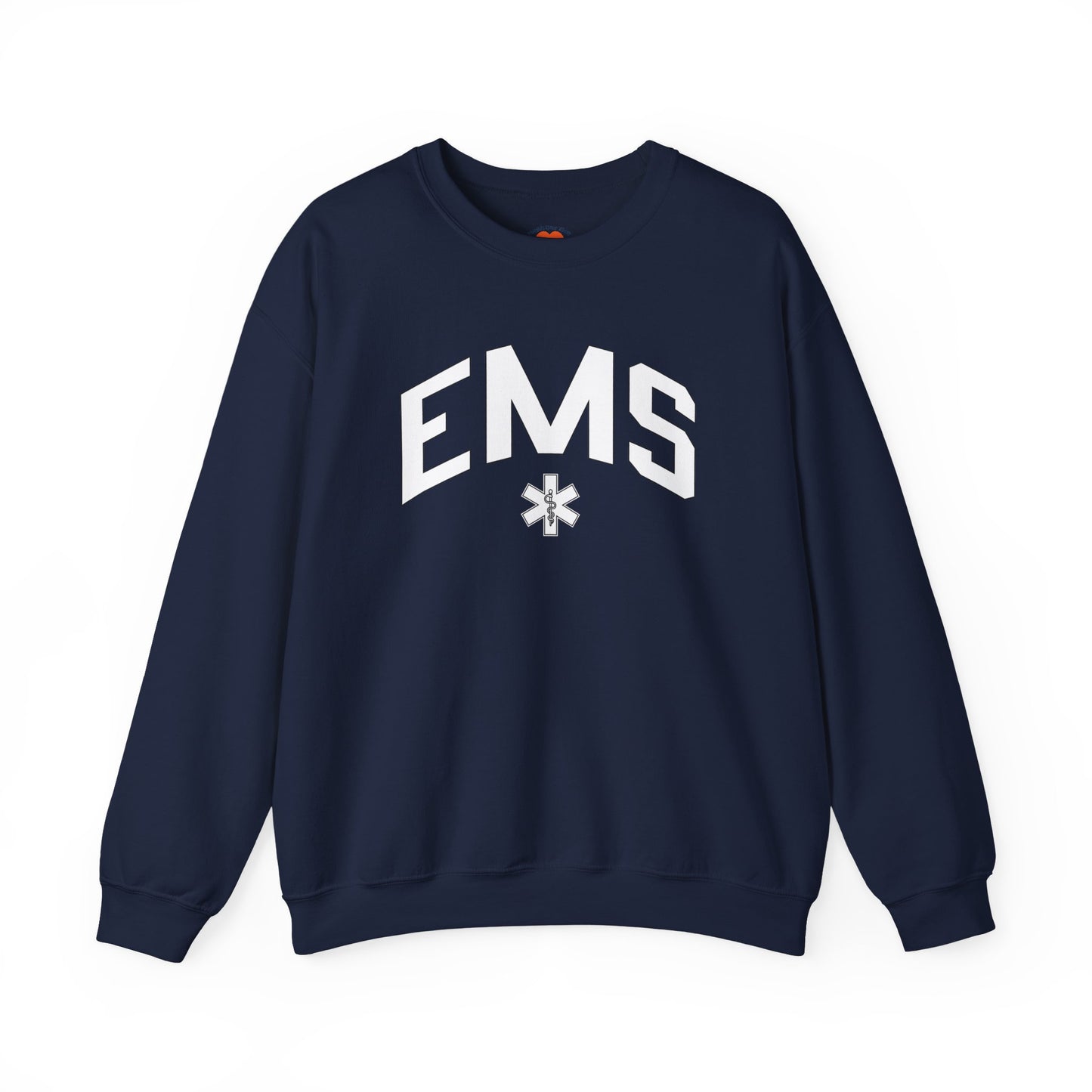 Varsity EMS Crewneck Sweatshirt-Navy-Health Gear Shop