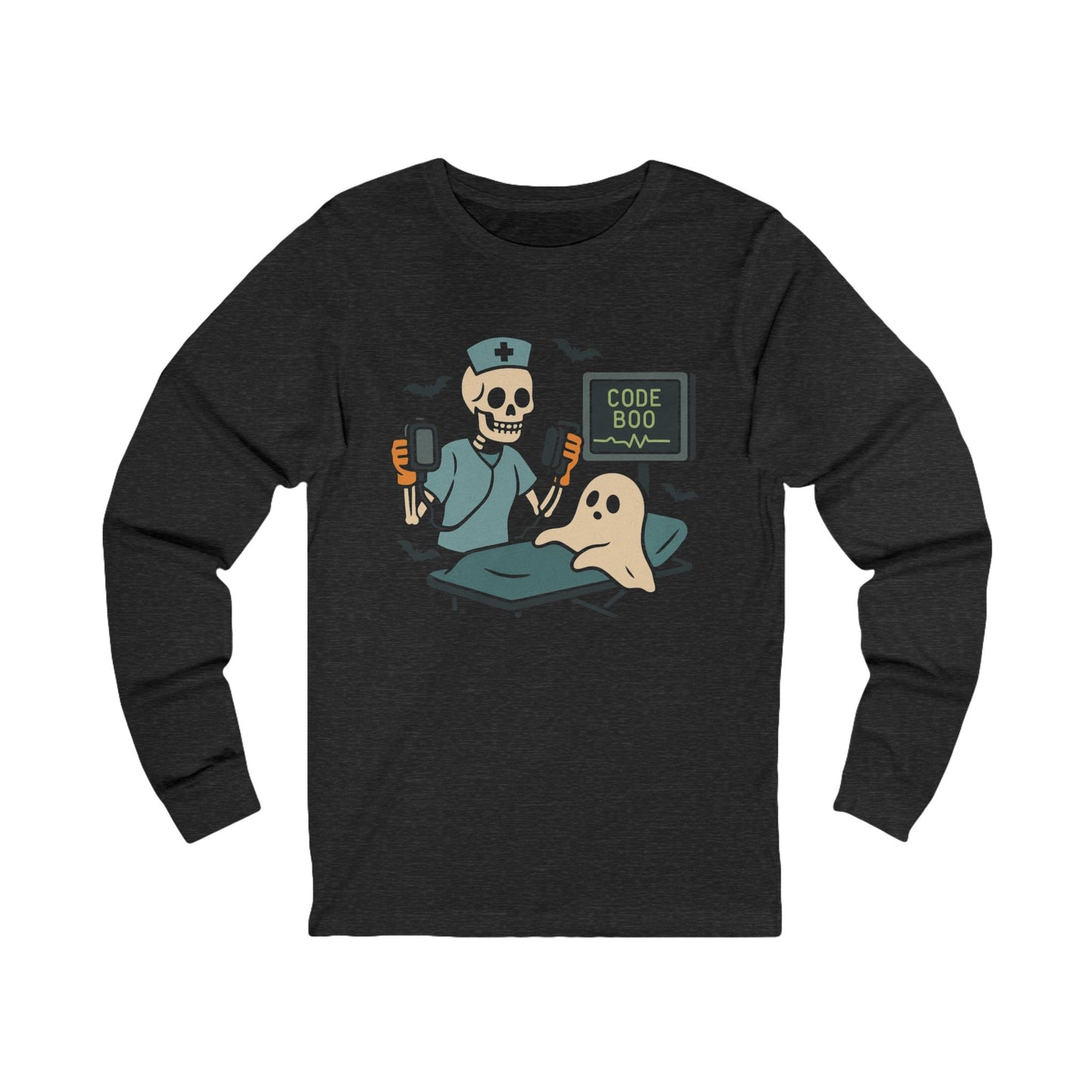 Code Boo Halloween Medical Long-Sleeve T-Shirt