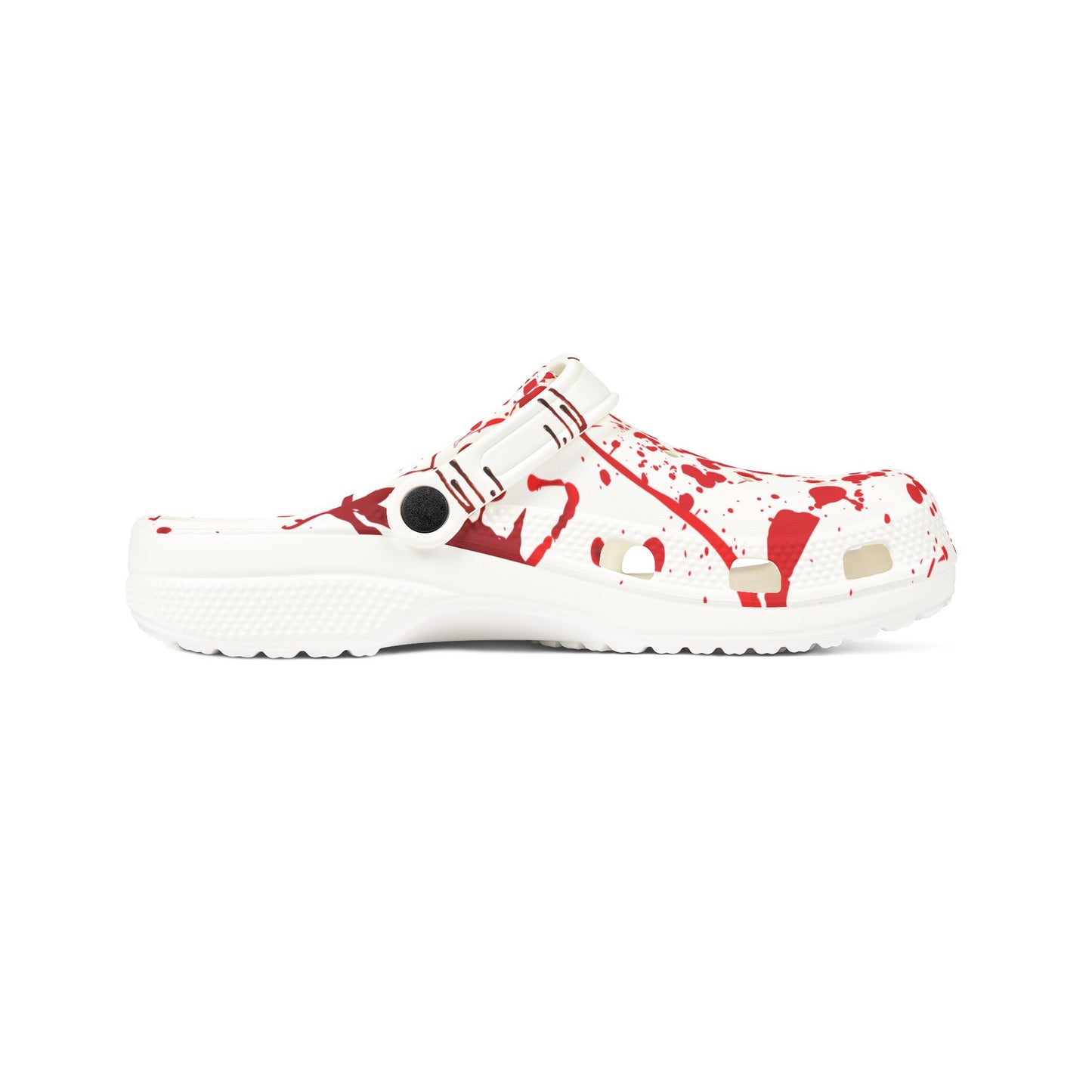 Red Splatter EVA Foam Rubber Clogs