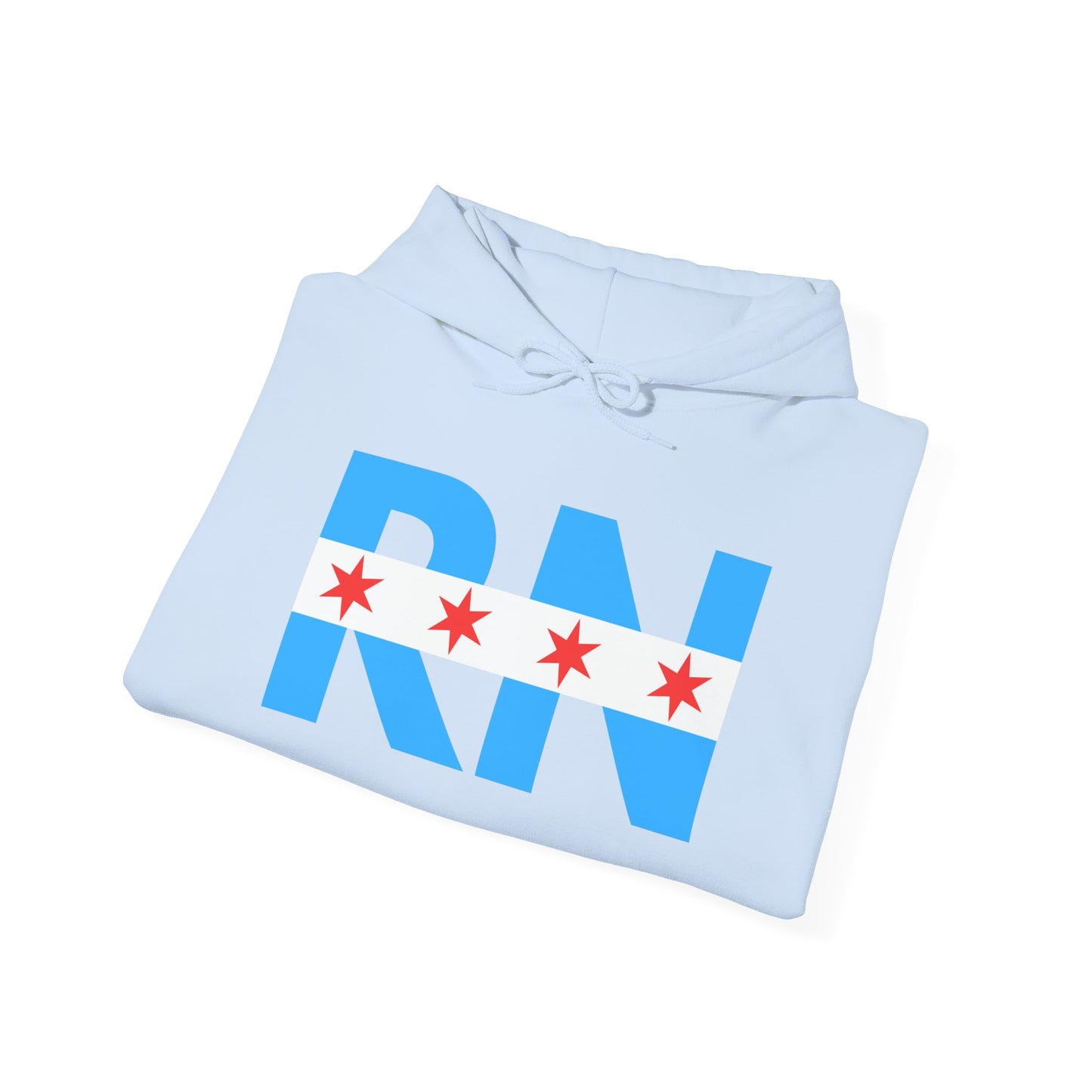 RN Nurse Chicago Flag Medical Hoodie
