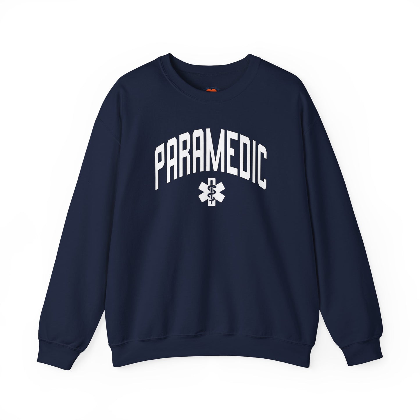 Varstity Paramedic Crewneck Sweatshirt-Navy-Health Gear Shop