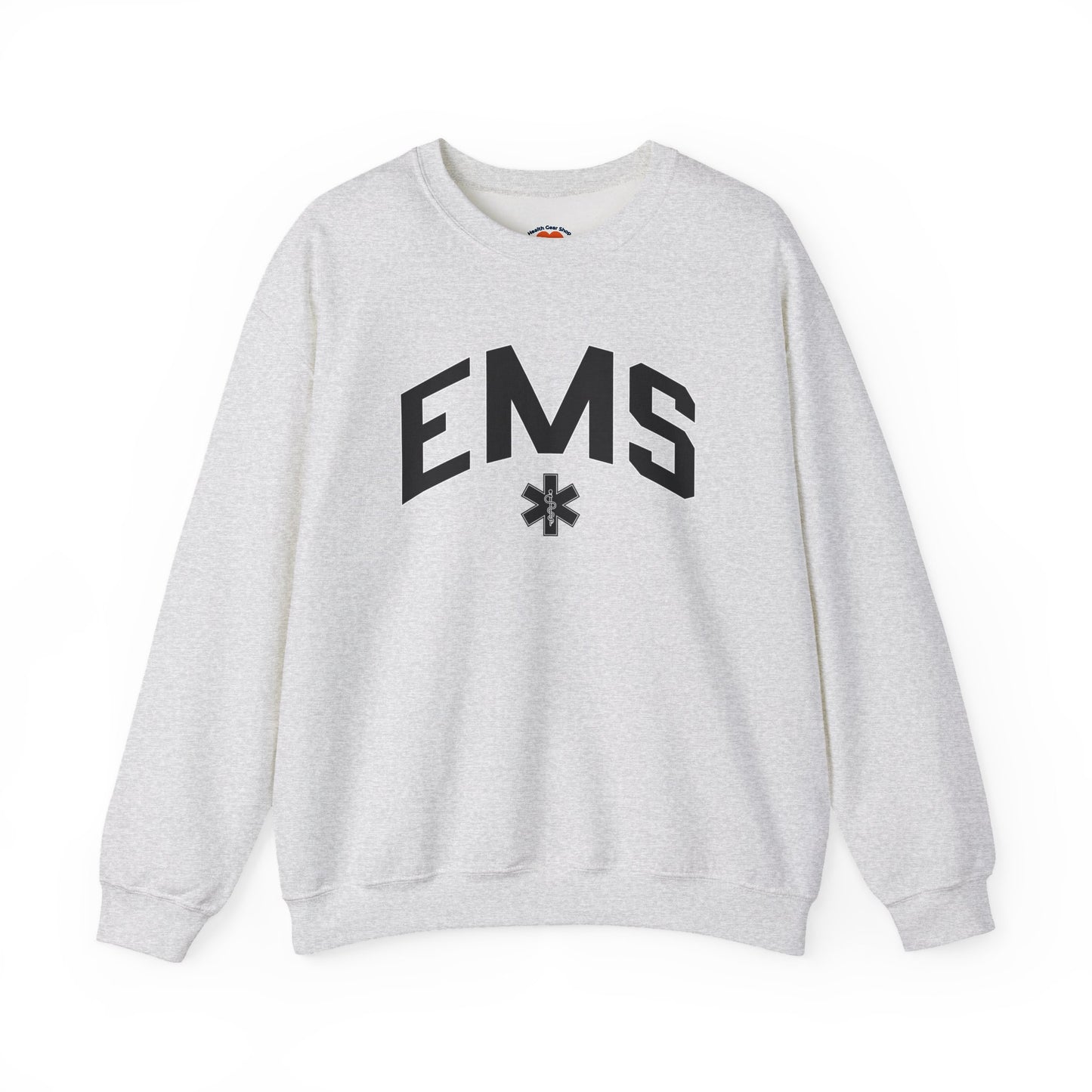 Varsity EMS Crewneck Sweatshirt-Ash-Health Gear Shop
