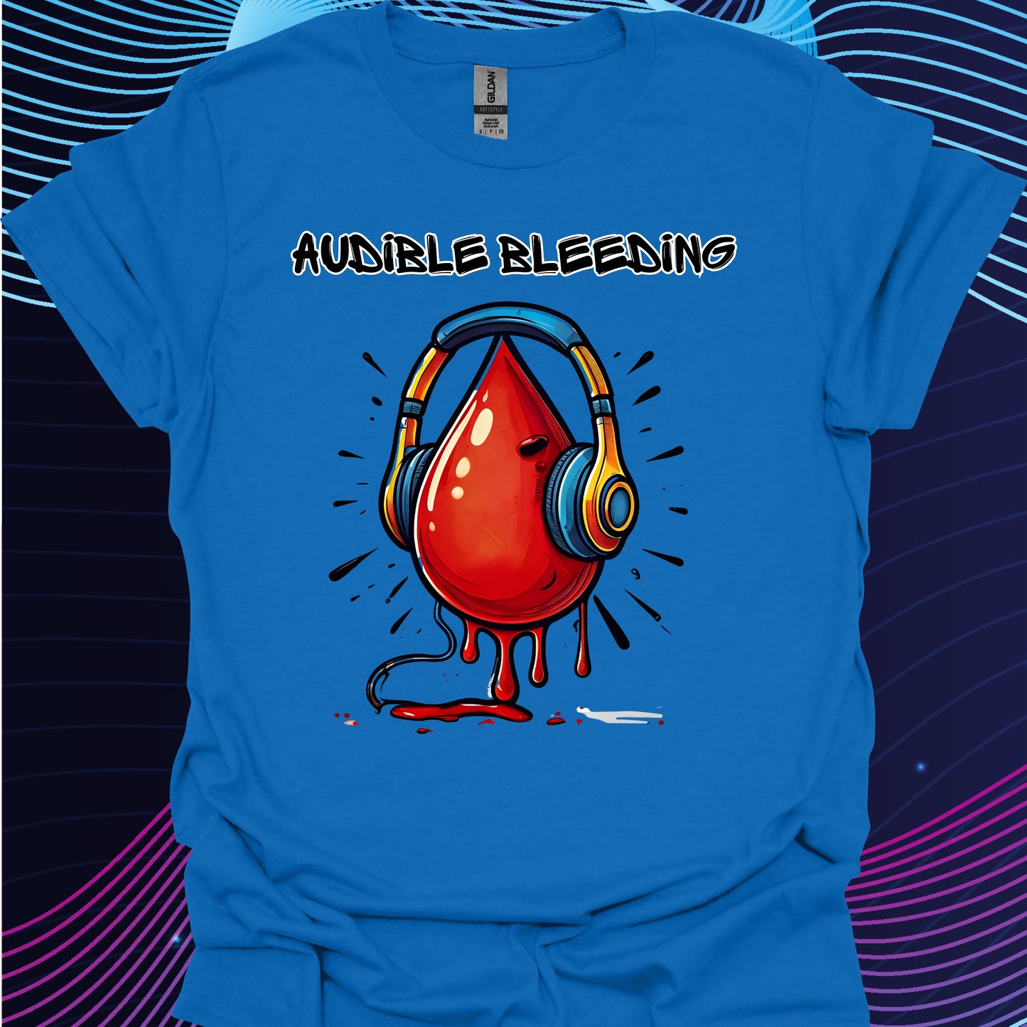 Audible Bleeding T-Shirt 2 – Funny Surgeon Gift for OR Staff-Royal-Health Gear Shop