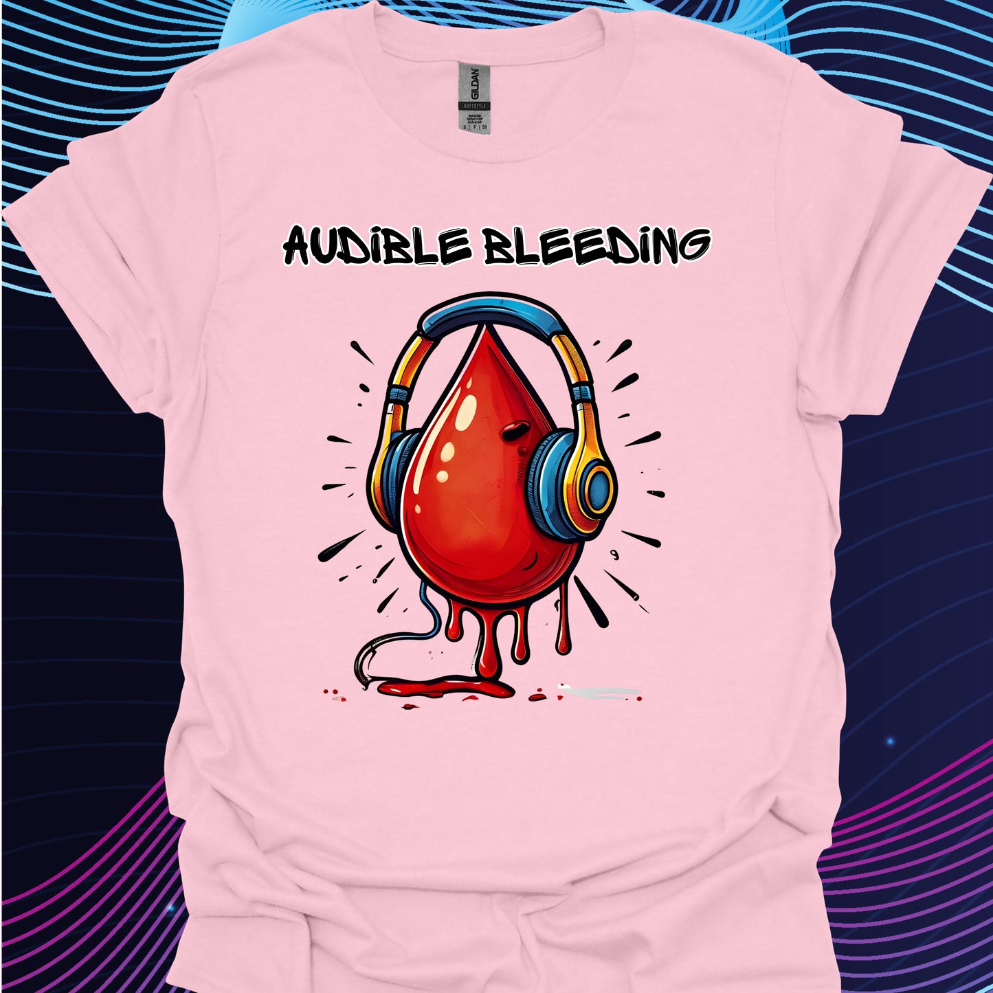 Audible Bleeding T-Shirt 2 – Funny Surgeon Gift for OR Staff-Light Pink-Health Gear Shop
