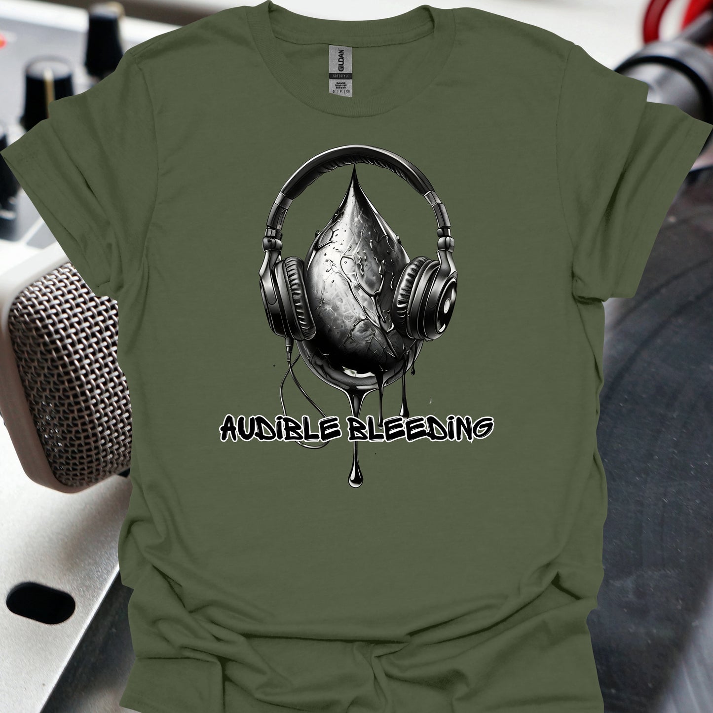 Audible Bleeding Surgery Humor T-Shirt-Military Green-Health Gear Shop
