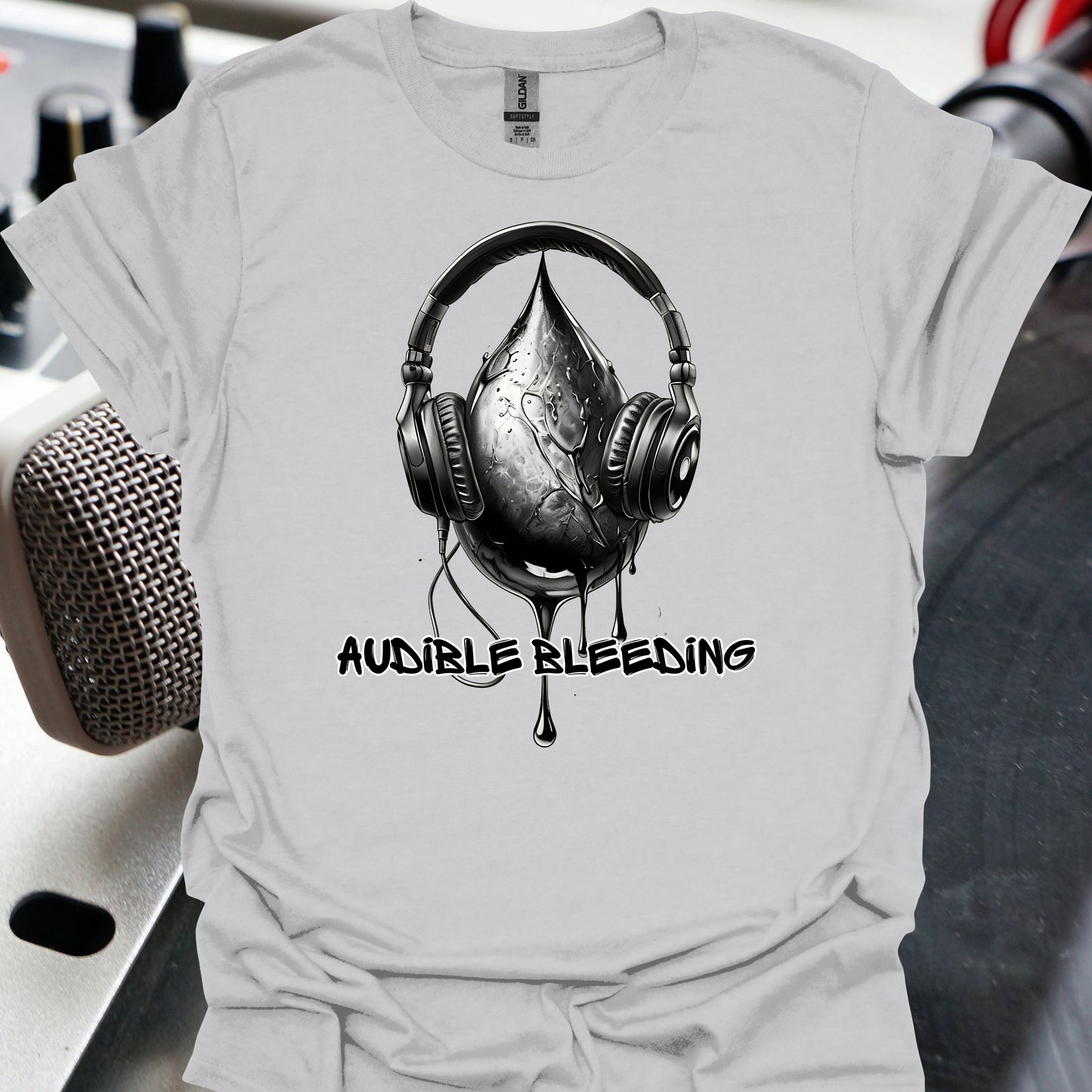 Audible Bleeding Surgery Humor T-Shirt-Ice Grey-Health Gear Shop
