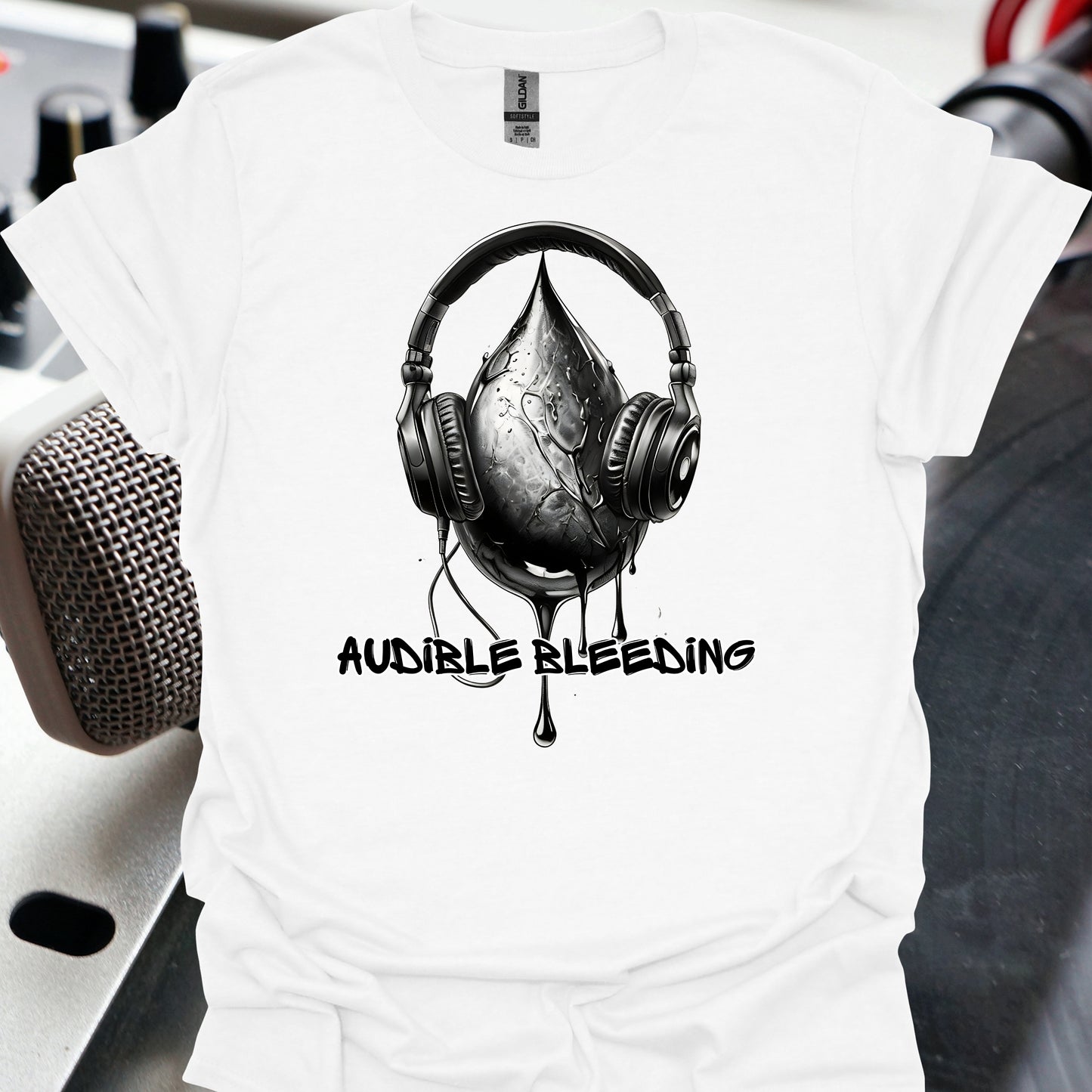 Audible Bleeding Surgery Humor T-Shirt-White-Health Gear Shop