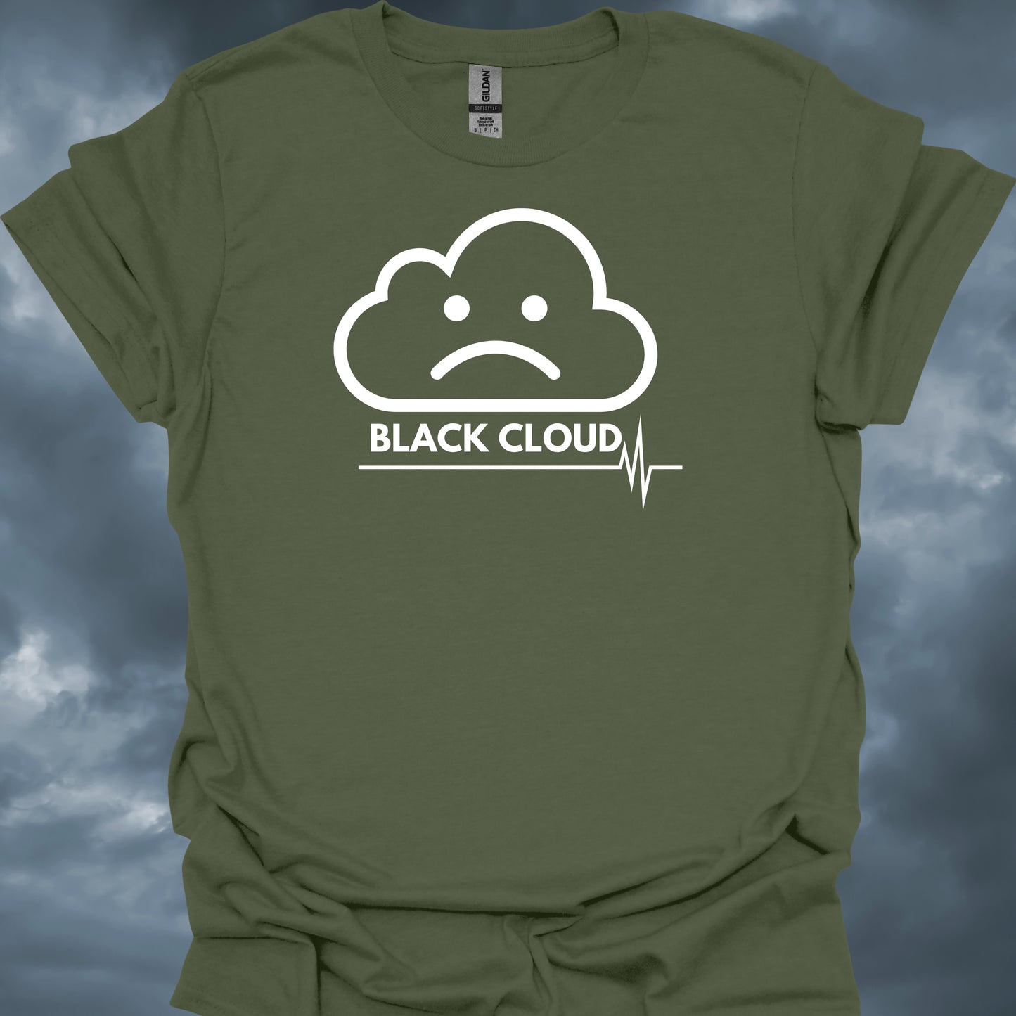Black Cloud Medical Humor T-Shirt – Residency Life T-Shirt-Military Green-Health Gear Shop