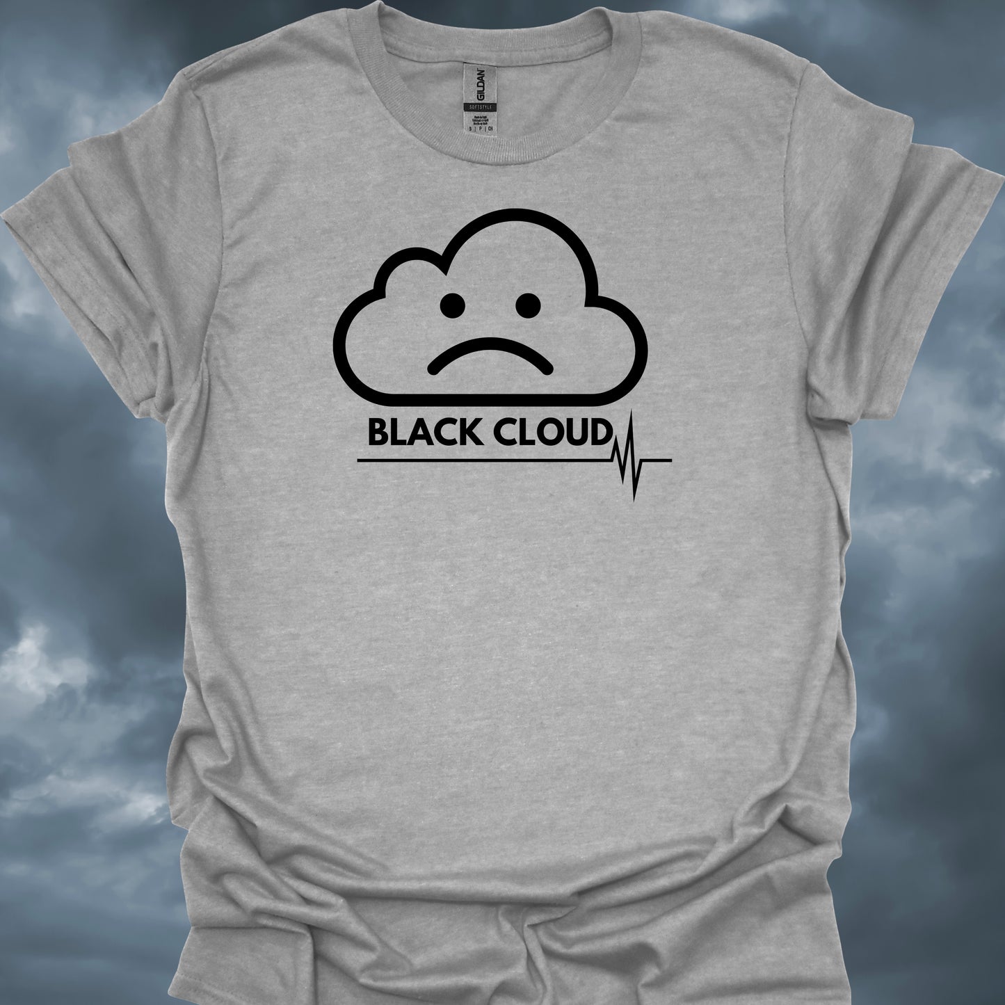 Black Cloud Medical Humor T-Shirt – Residency Life T-Shirt-Sport Grey-Health Gear Shop