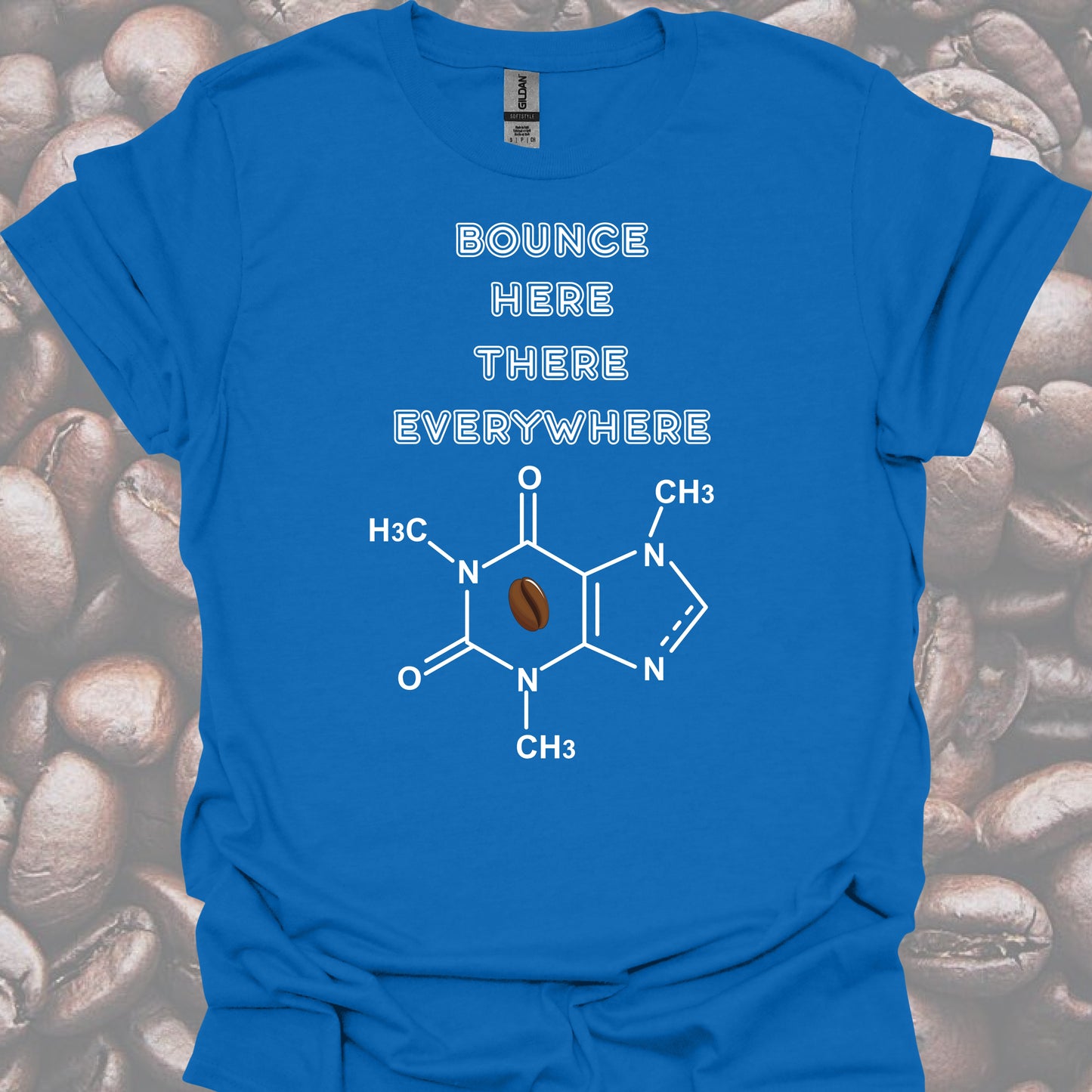 Caffeine Molecule T-Shirt – For Healthcare Coffee Lovers-Health Gear Shop