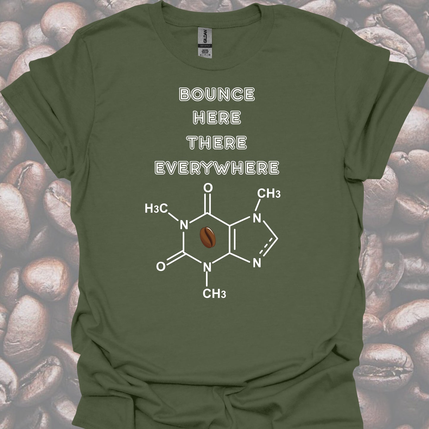 Caffeine Molecule T-Shirt – For Healthcare Coffee Lovers-Health Gear Shop