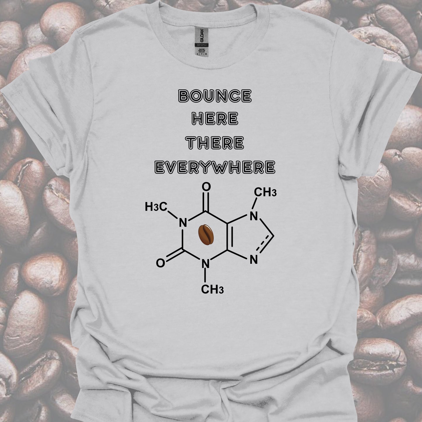 Caffeine Molecule T-Shirt – For Healthcare Coffee Lovers-Health Gear Shop