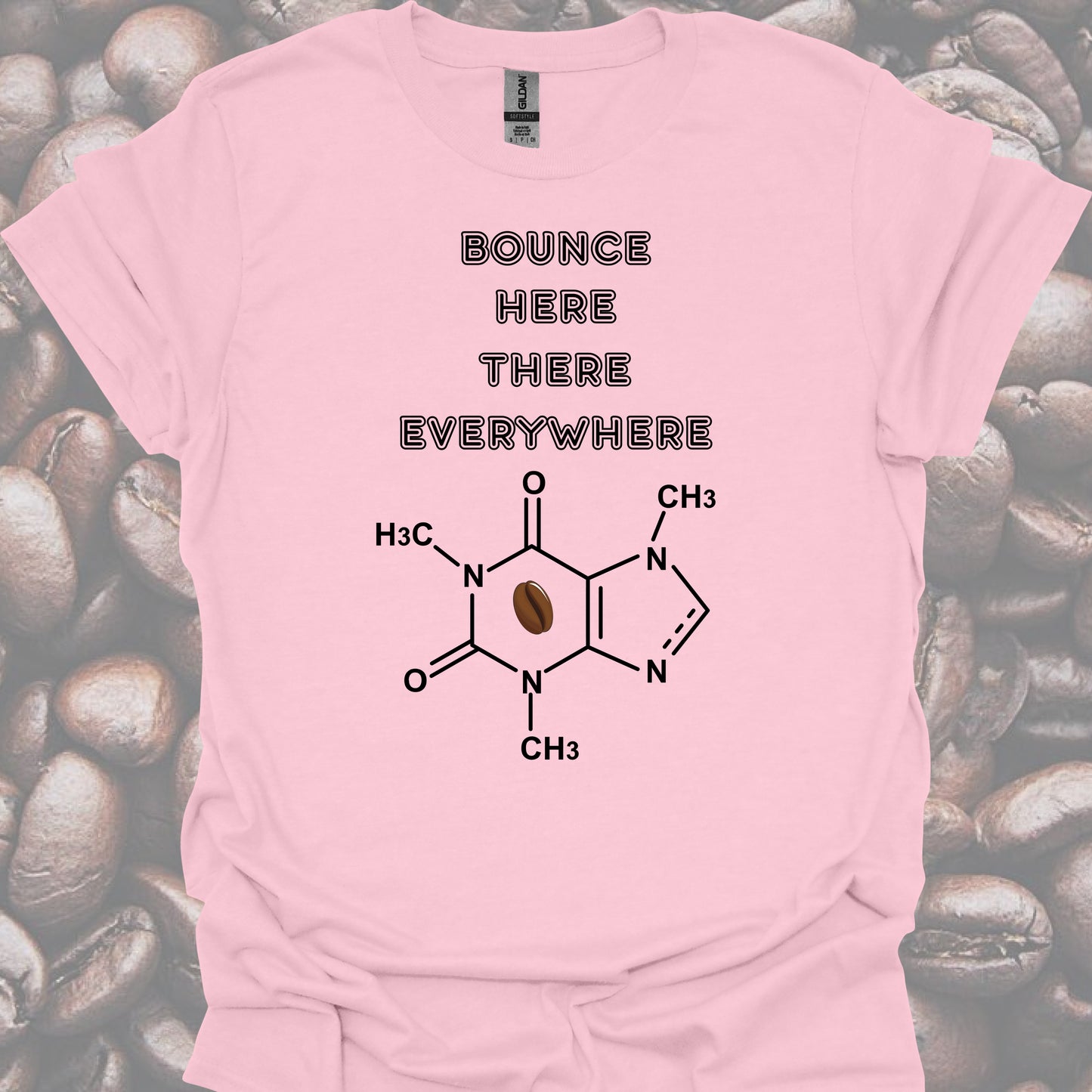 Caffeine Molecule T-Shirt – For Healthcare Coffee Lovers-Health Gear Shop