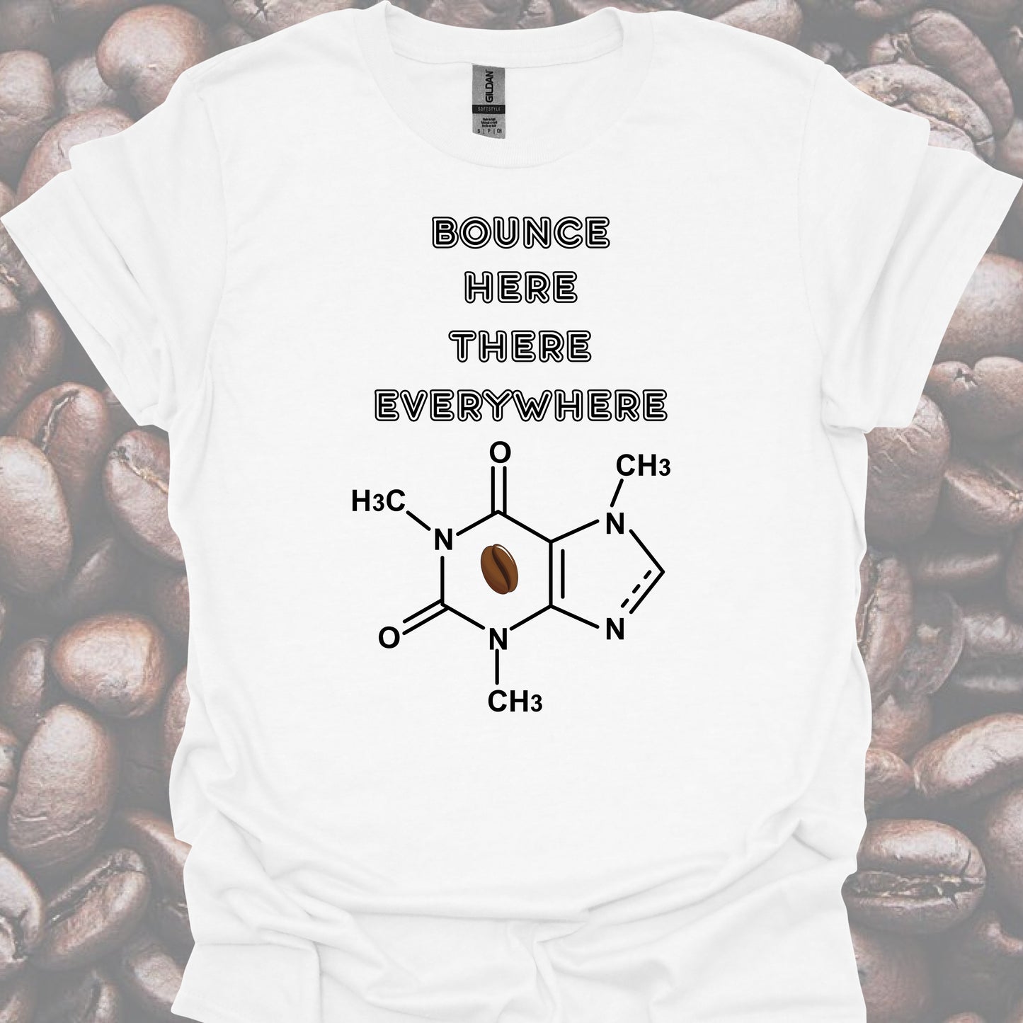 Caffeine Molecule T-Shirt – For Healthcare Coffee Lovers-Health Gear Shop