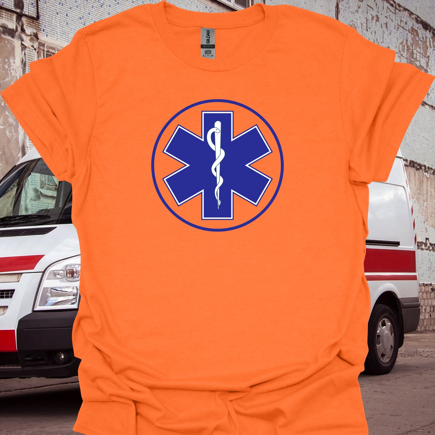 EMS EMT Paramedic First Responder T-Shirt-Orange-Health Gear Shop