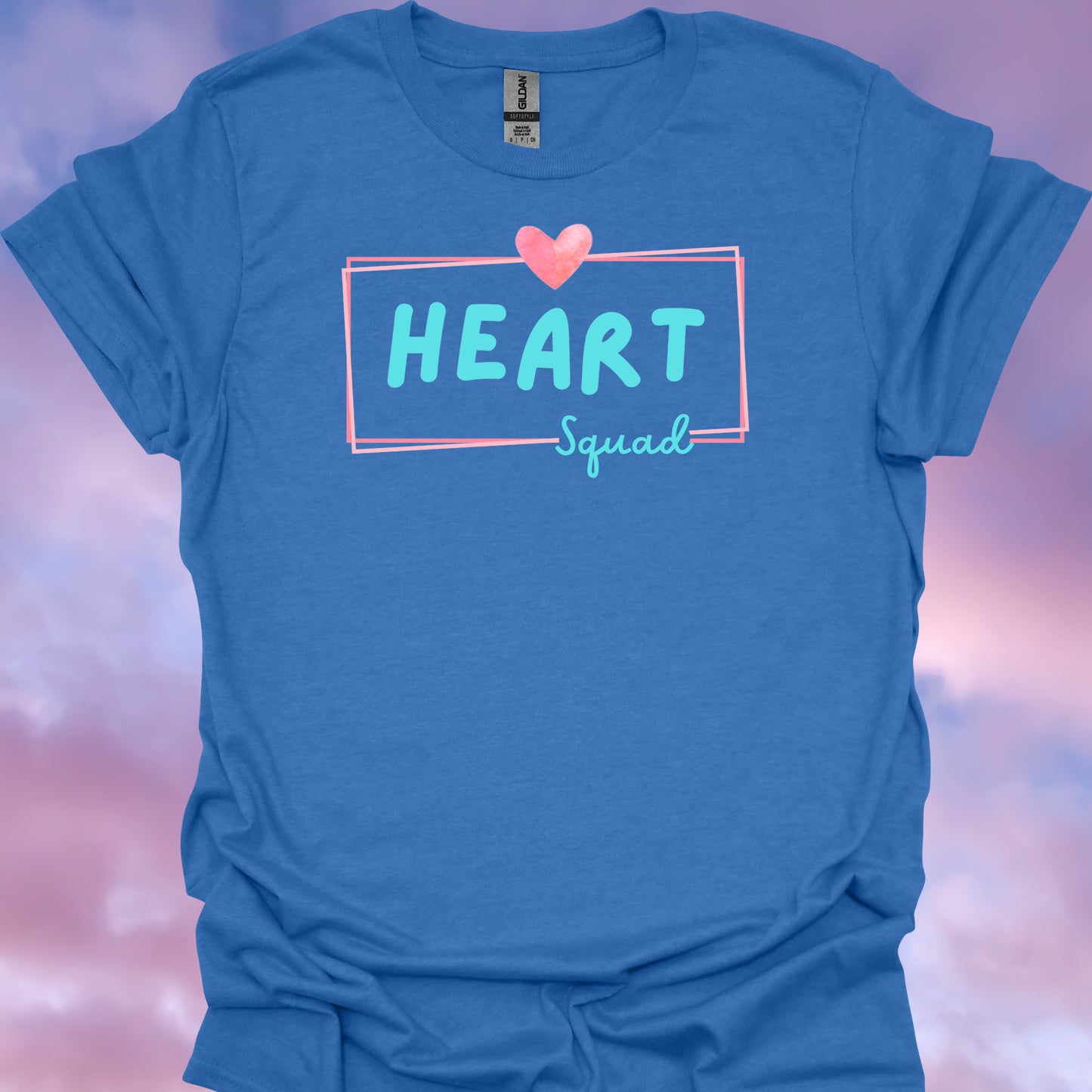 Heart Squad Medical T-Shirt – Cardiovascular Team Pride T-Shirt-Heather Royal-Health Gear Shop