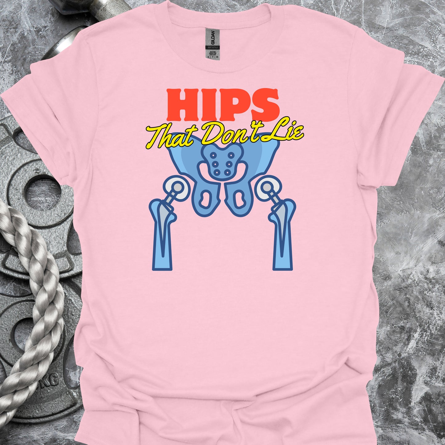 Hip Surgery Replacement Recovery T-Shirt – Celebrate Healing in Light Pink – funny medical t-shirt, nurse and doctor gift for healthcare