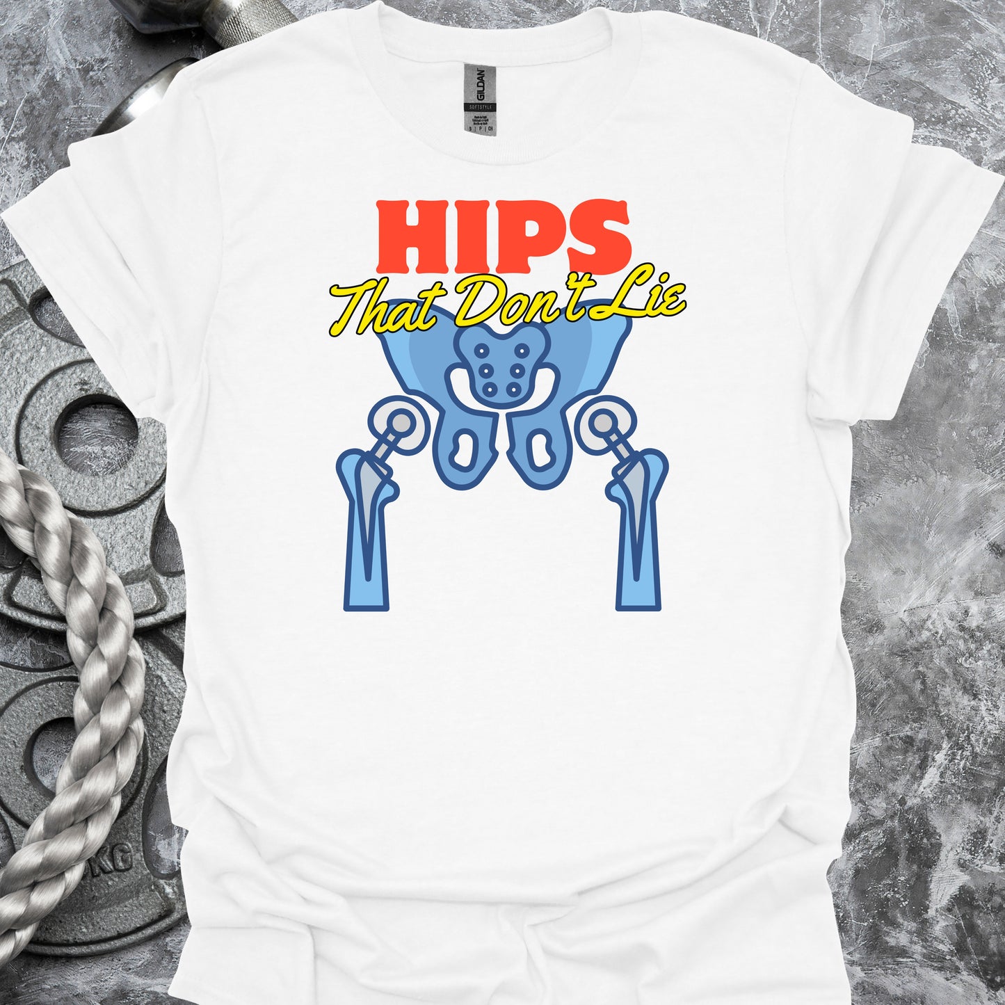 Hip Surgery Replacement Recovery T-Shirt – Celebrate Healing in White – funny medical t-shirt, nurse and doctor gift for healthcare