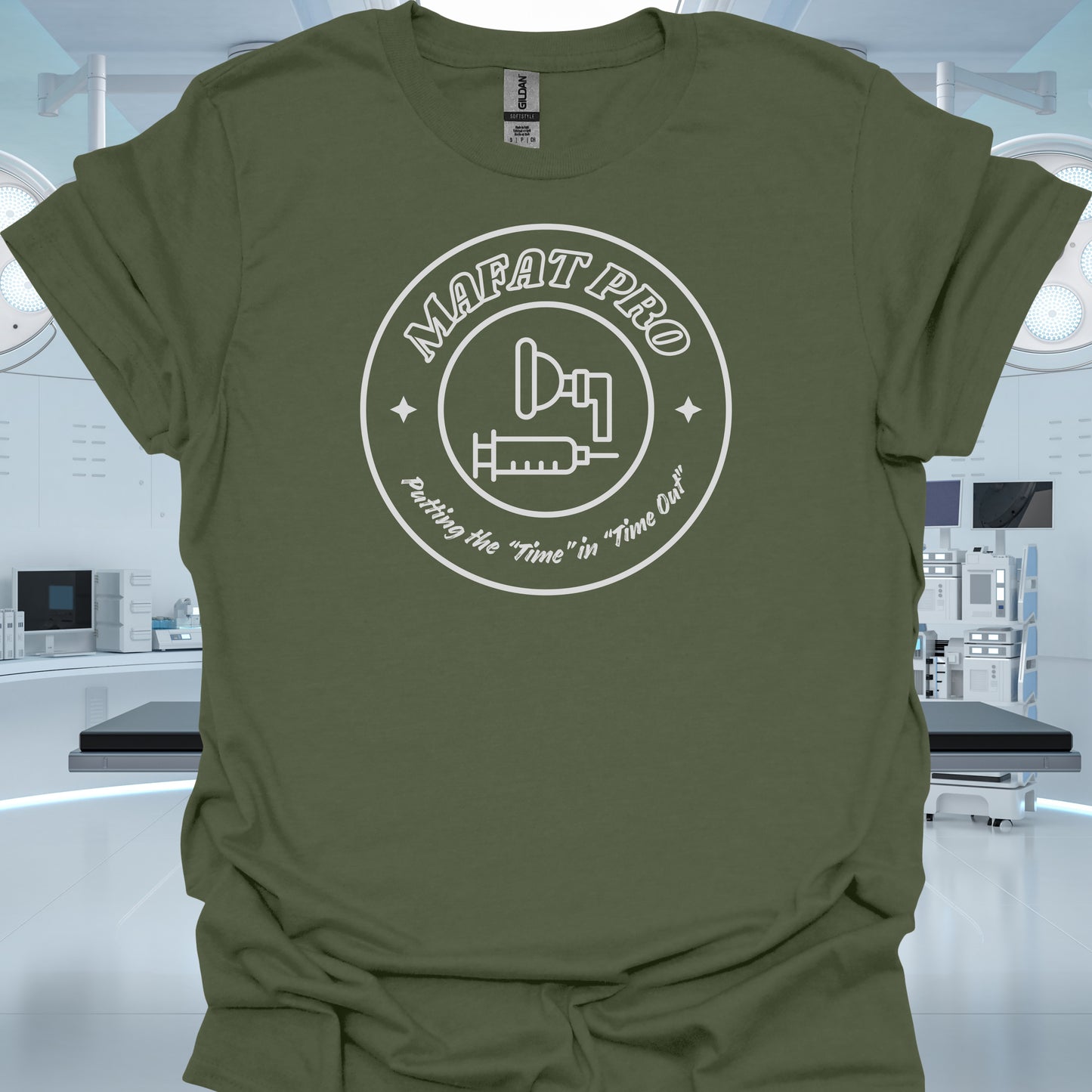 MAFAT Pro Anesthesia Humor T-Shirt – Funny CRNA & Anesthesiologist T-Shirt-T-Shirt-Military Green-Health Gear Shop