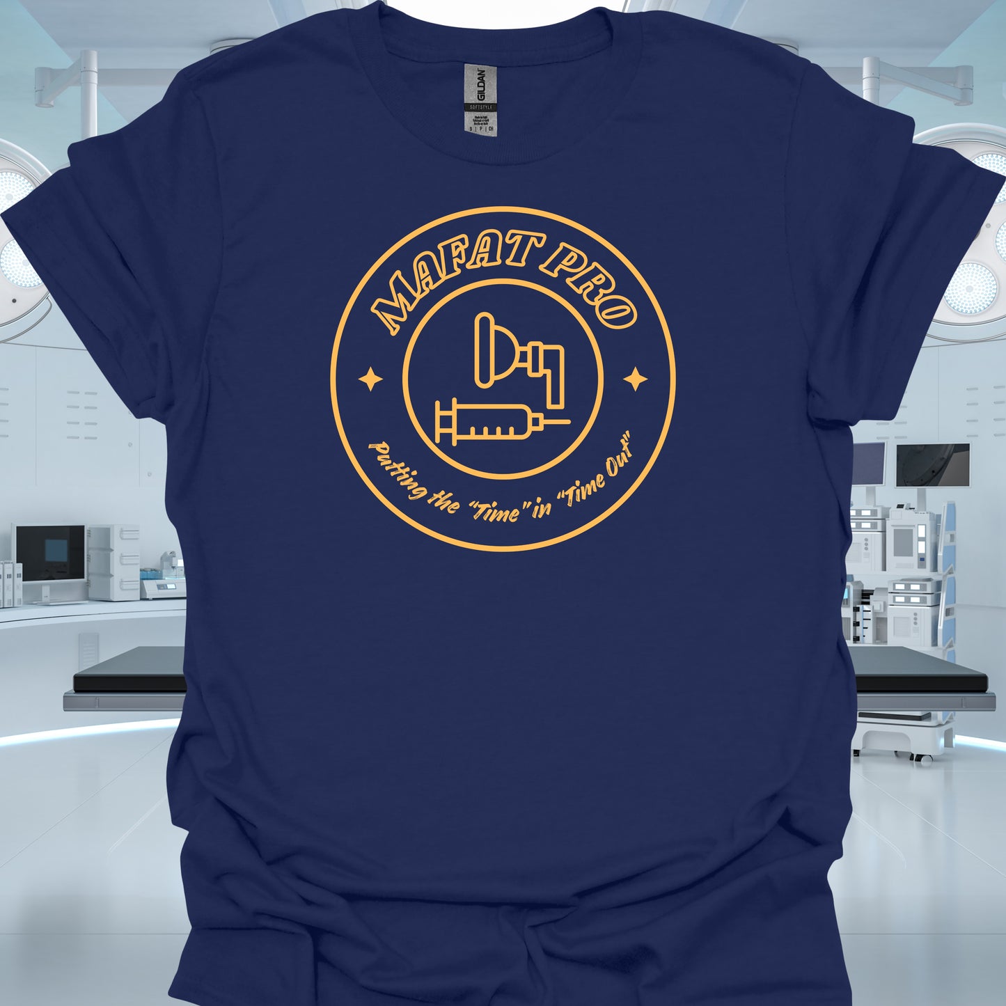 MAFAT Pro Anesthesia Humor T-Shirt – Funny CRNA & Anesthesiologist T-Shirt-T-Shirt-Navy-Health Gear Shop