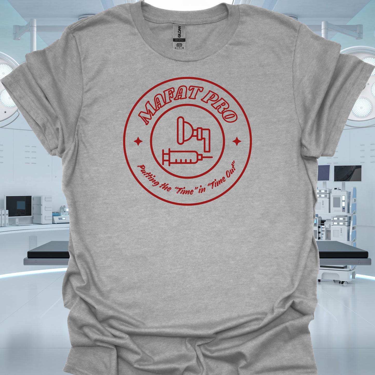MAFAT Pro Anesthesia Humor T-Shirt – Funny CRNA & Anesthesiologist T-Shirt-T-Shirt-Sport Grey-Health Gear Shop