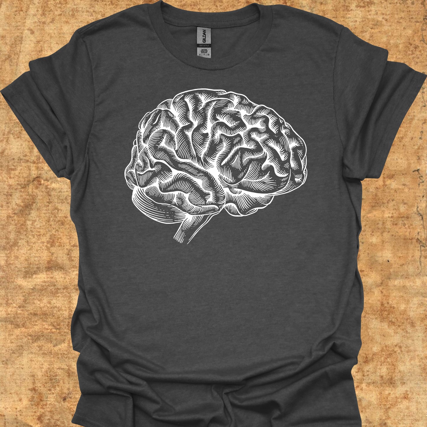 Minimalist Brain Anatomy Neurology T-Shirt for Neurologists & Neuro Care
