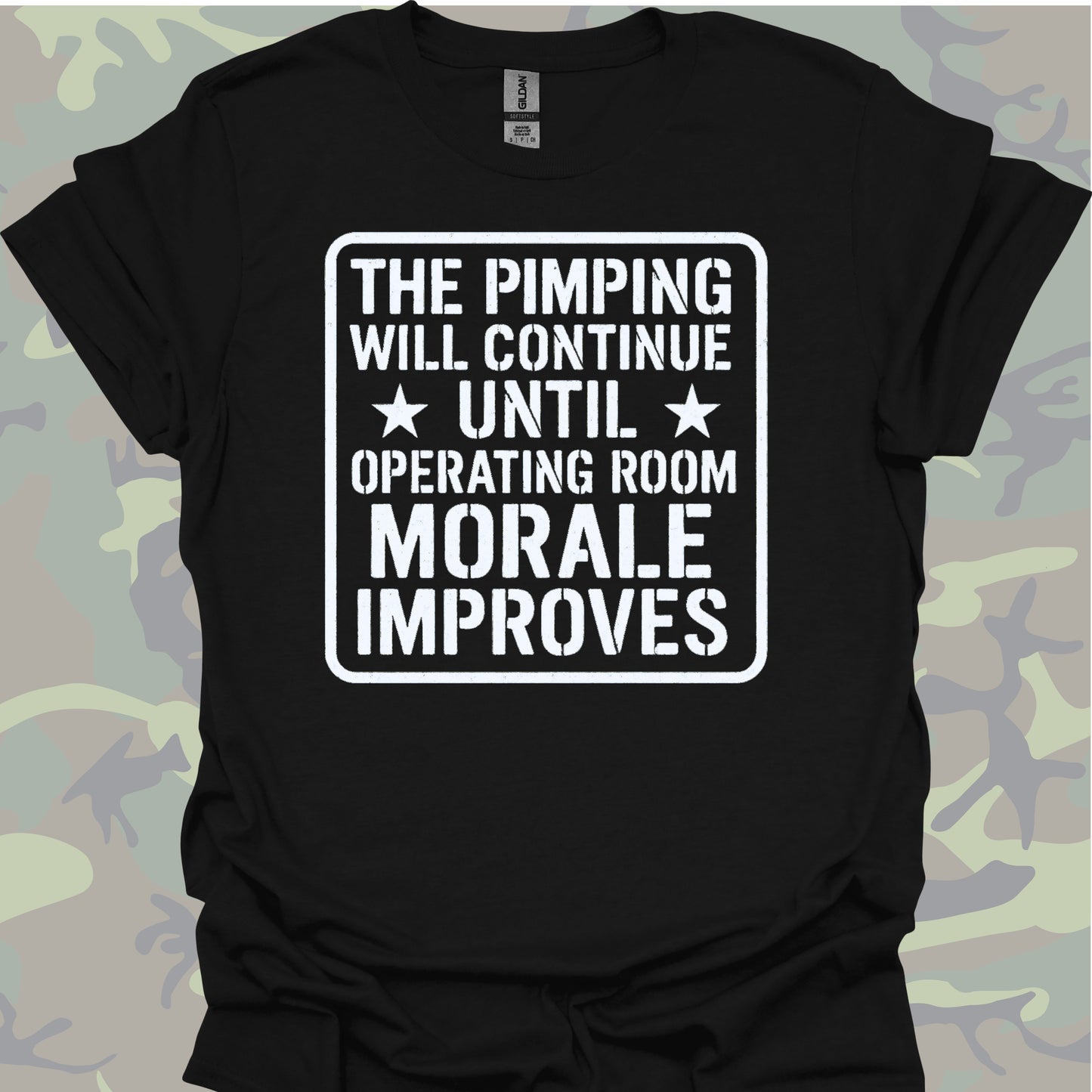 Surgery Resident Military Style Medical Humor T-Shirt-Black-Health Gear Shop