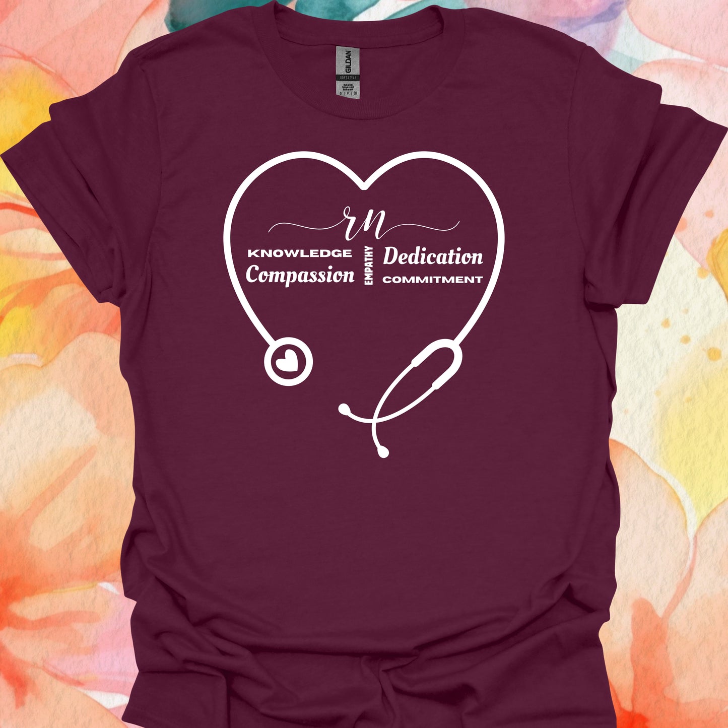 Nurse Appreciation T-Shirt – Heartfelt Gift for Nurses in Maroon – funny medical t-shirt, nurse and doctor gift for healthcare