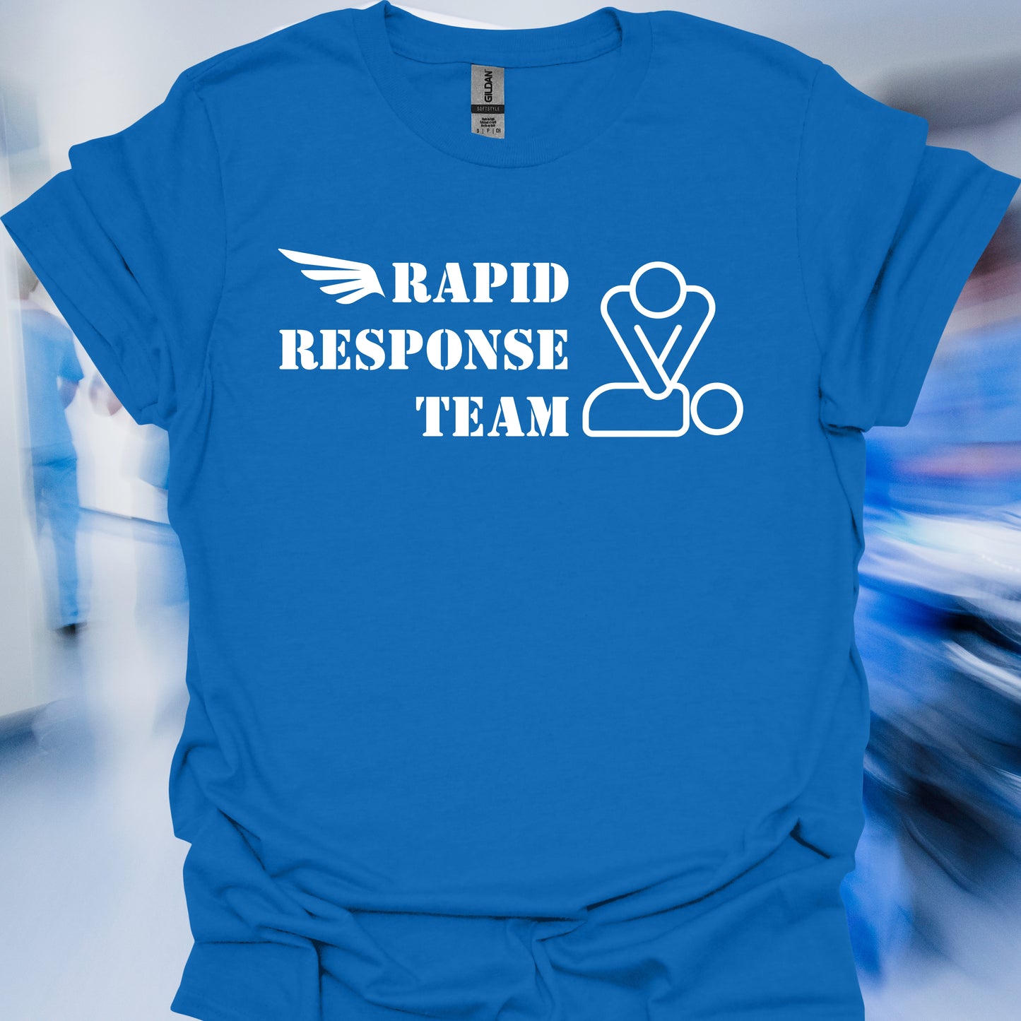Rapid Response Team Rescue T-Shirt – Code Blue Crew Edition-Royal-Health Gear Shop