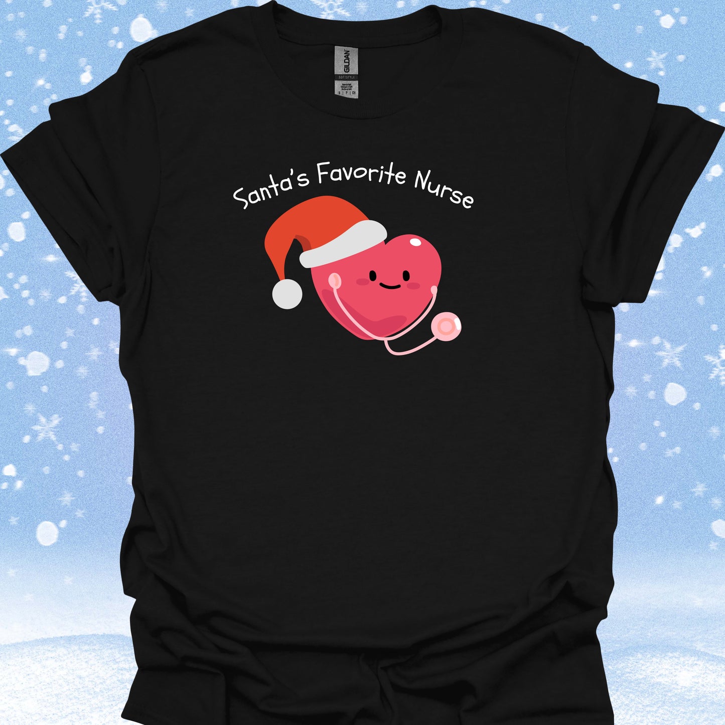 Santa's Favorite Nurse T-Shirt – Christmas Holiday Cheer in S – funny medical t-shirt, nurse and doctor gift for healthcare