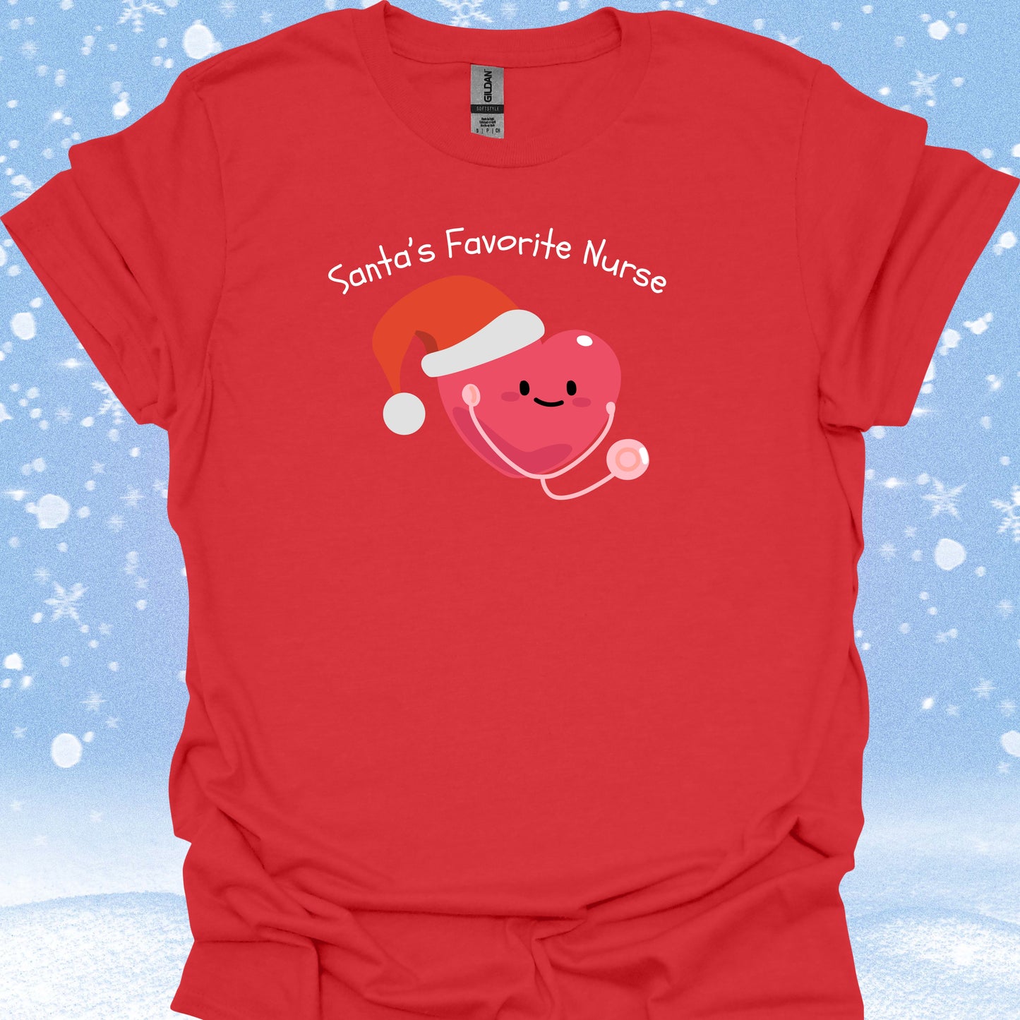 Santa's Favorite Nurse T-Shirt – Christmas Holiday Cheer in S – funny medical t-shirt, nurse and doctor gift for healthcare