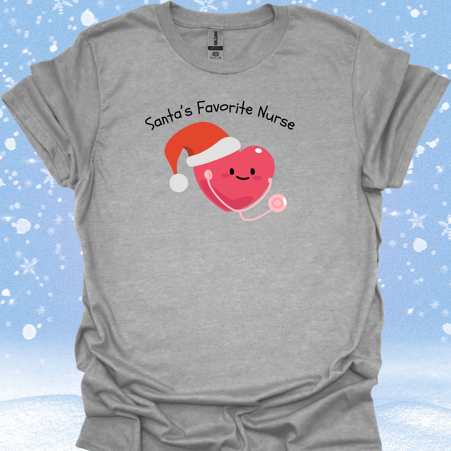 Santa's Favorite Nurse T-Shirt – Christmas Holiday Cheer in S – funny medical t-shirt, nurse and doctor gift for healthcare