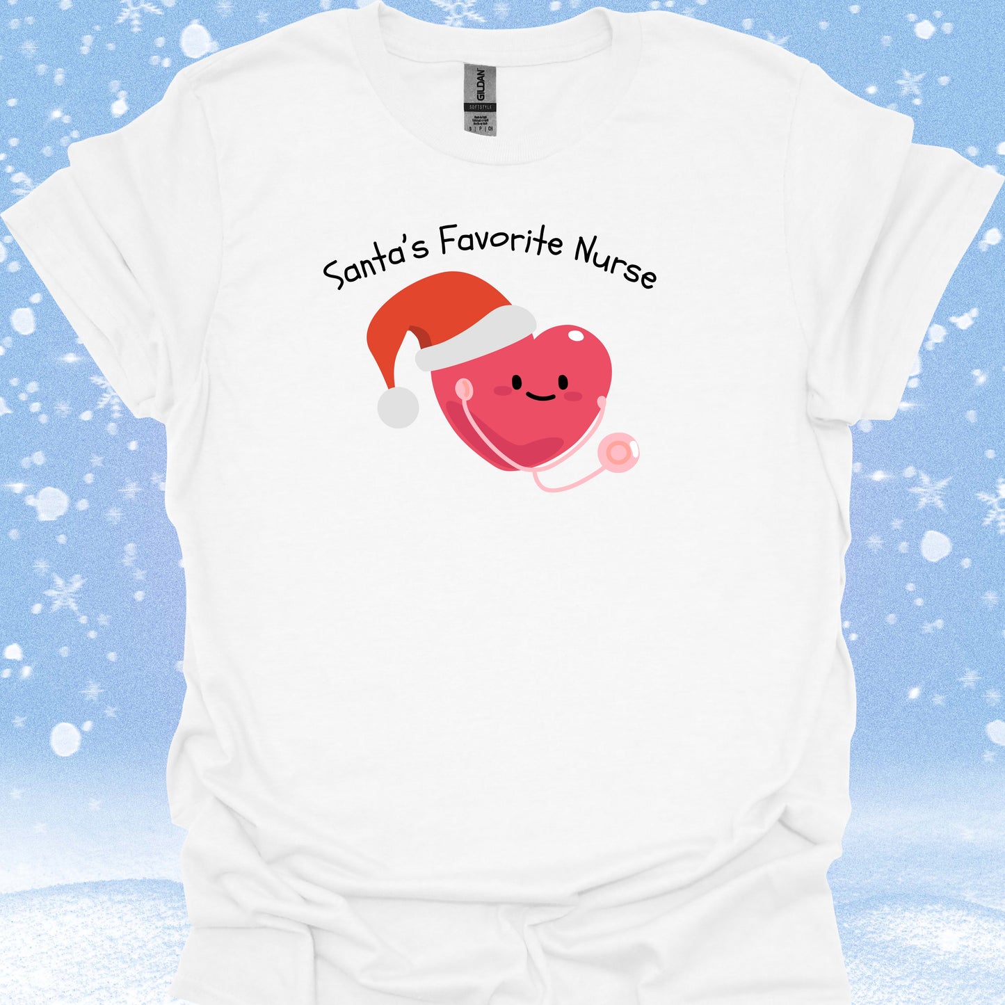 Santa's Favorite Nurse T-Shirt – Christmas Holiday Cheer in S – funny medical t-shirt, nurse and doctor gift for healthcare