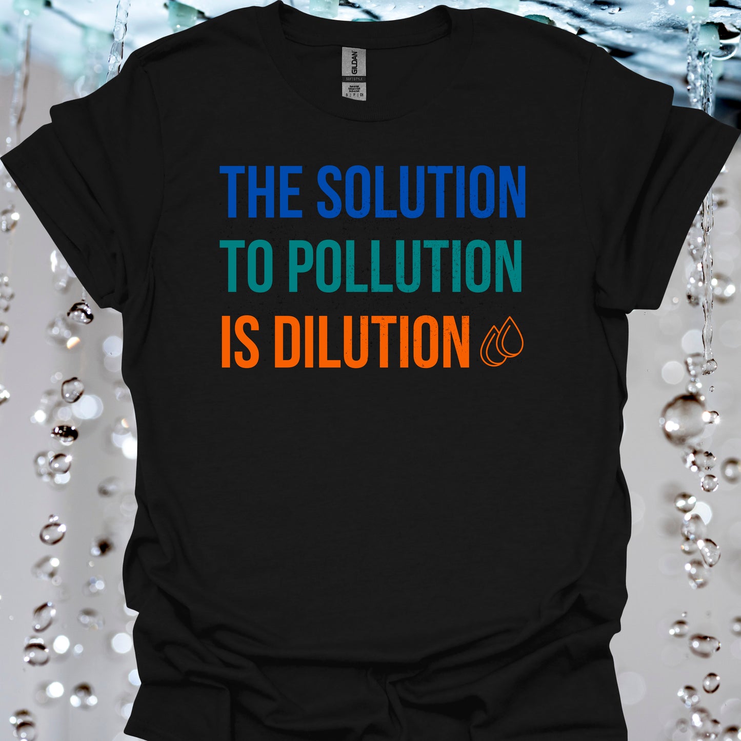 Solution to Pollution Surgery OR Medical T-Shirt in Black – funny medical t-shirt, nurse and doctor gift for healthcare