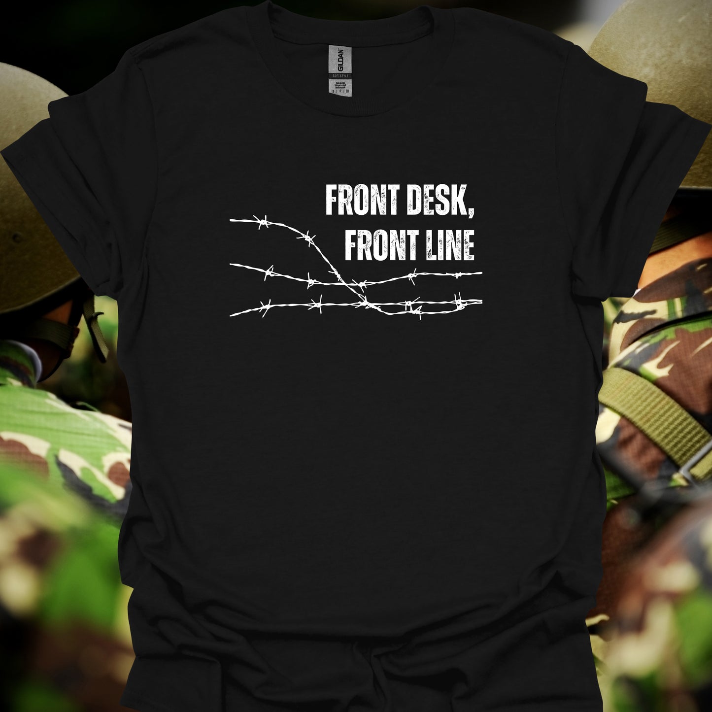 Front Desk Front Line Medical Staff T-Shirt – Because Who Really Runs the Office?