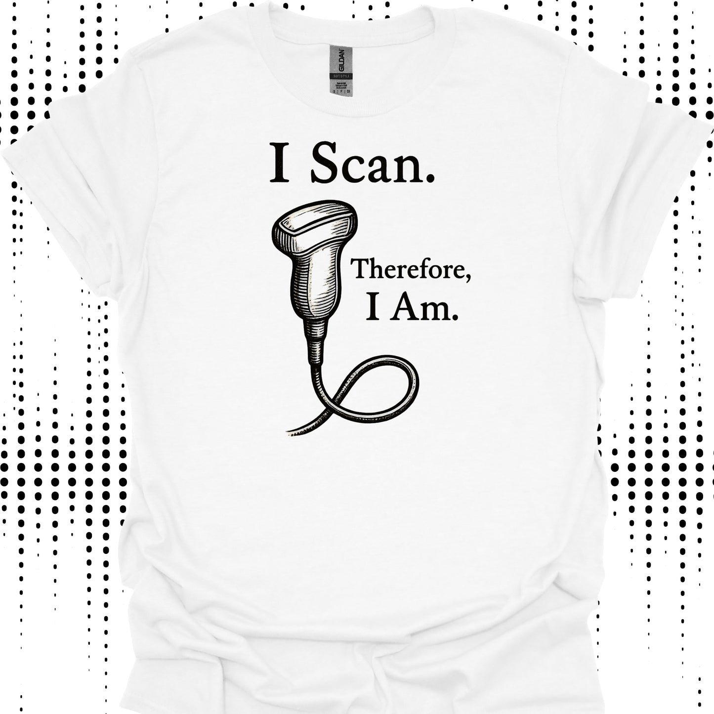 I Scan Ultrasound T-Shirt – Perfect for Sonographers-White-Health Gear Shop