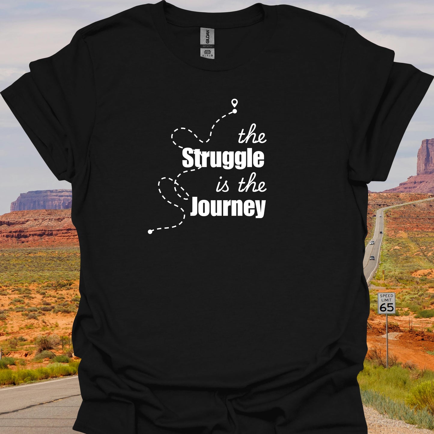 Inspirational Struggle Journey Mental Health Wellness T-Shirt-Health Gear Shop
