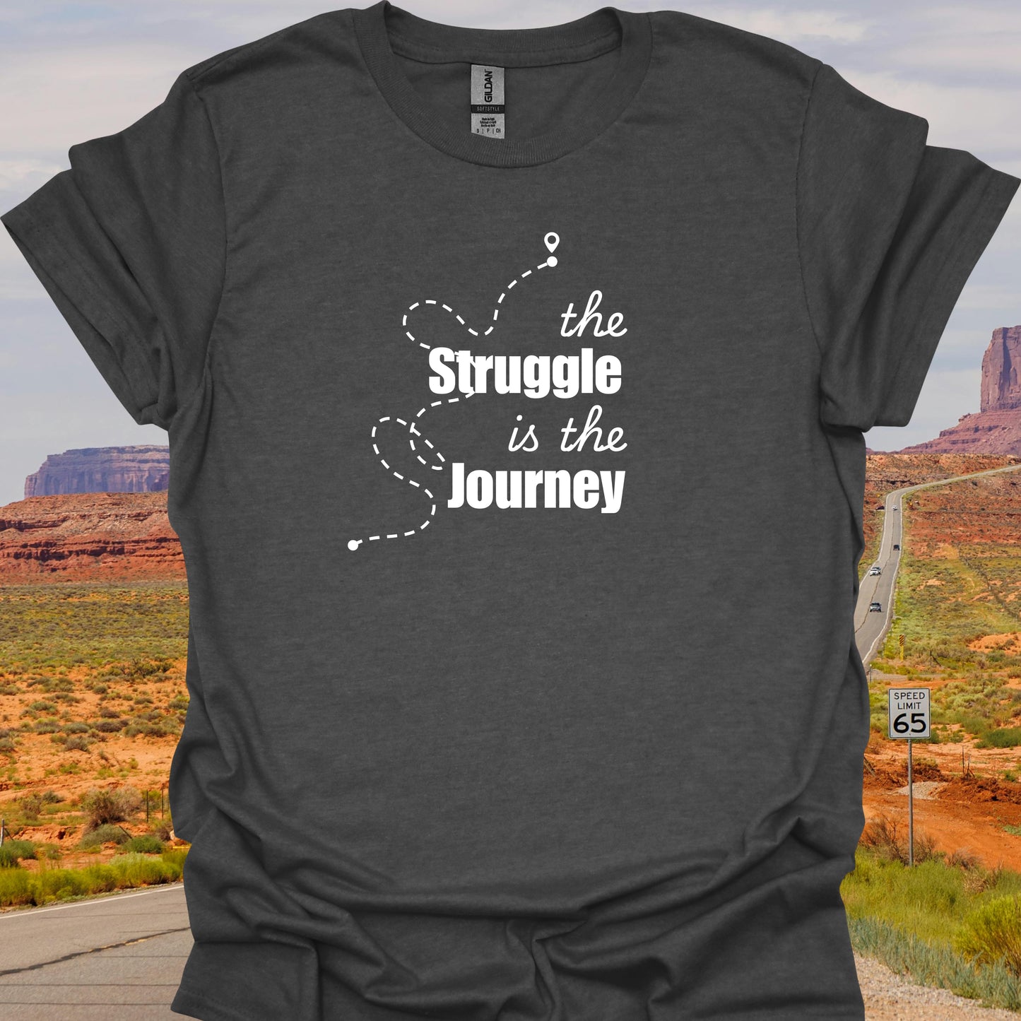 Inspirational Struggle Journey Mental Health Wellness T-Shirt-Health Gear Shop