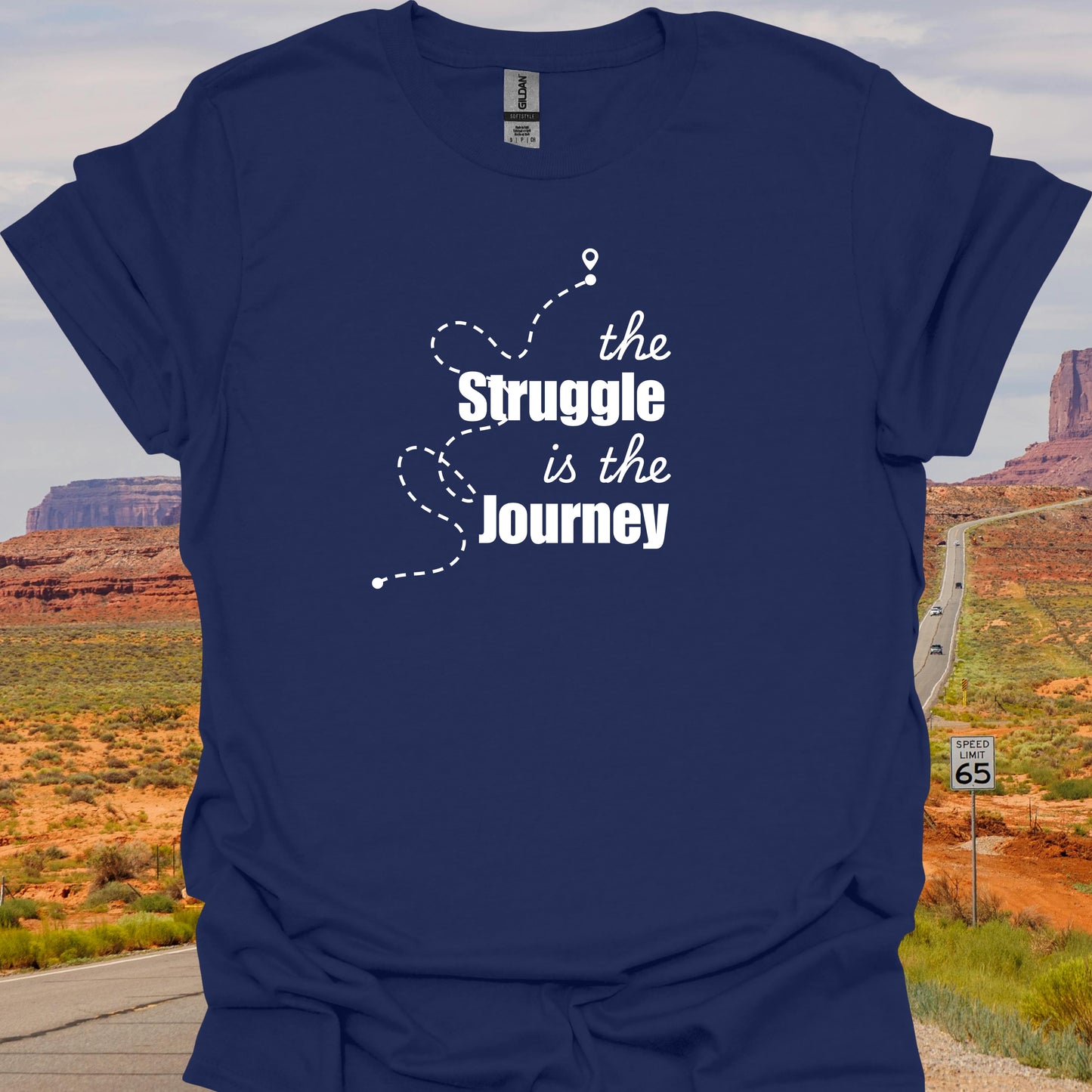 Inspirational Struggle Journey Mental Health Wellness T-Shirt-Health Gear Shop