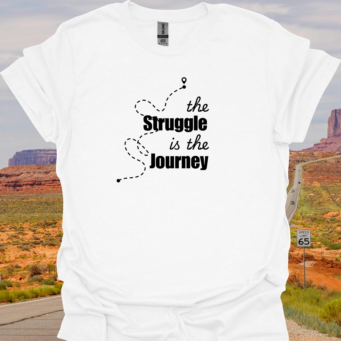Inspirational Struggle Journey Mental Health Wellness T-Shirt-Health Gear Shop