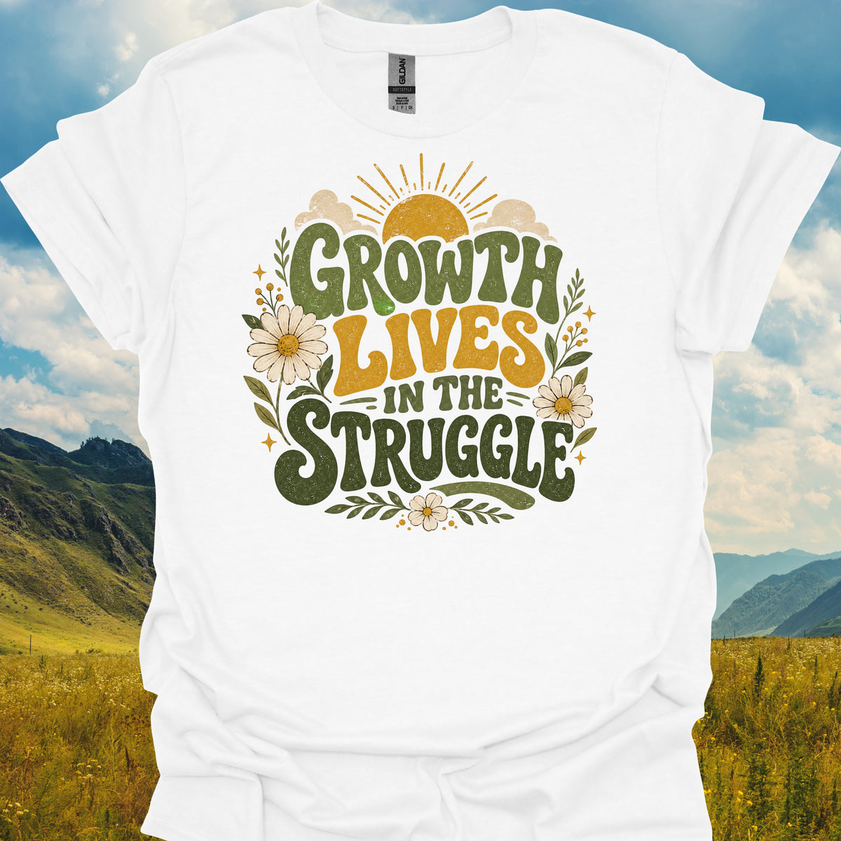 Inspirational Struggle Journey Mental Health Wellness T-Shirt