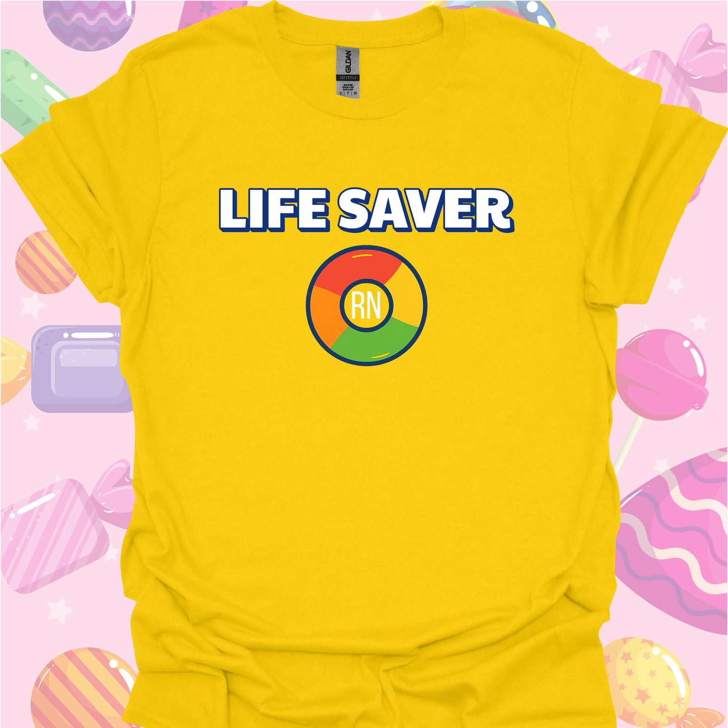 Nurse RN Life Saver T-Shirt – Sweet Gift for Healthcare Heroes-Daisy-Health Gear Shop