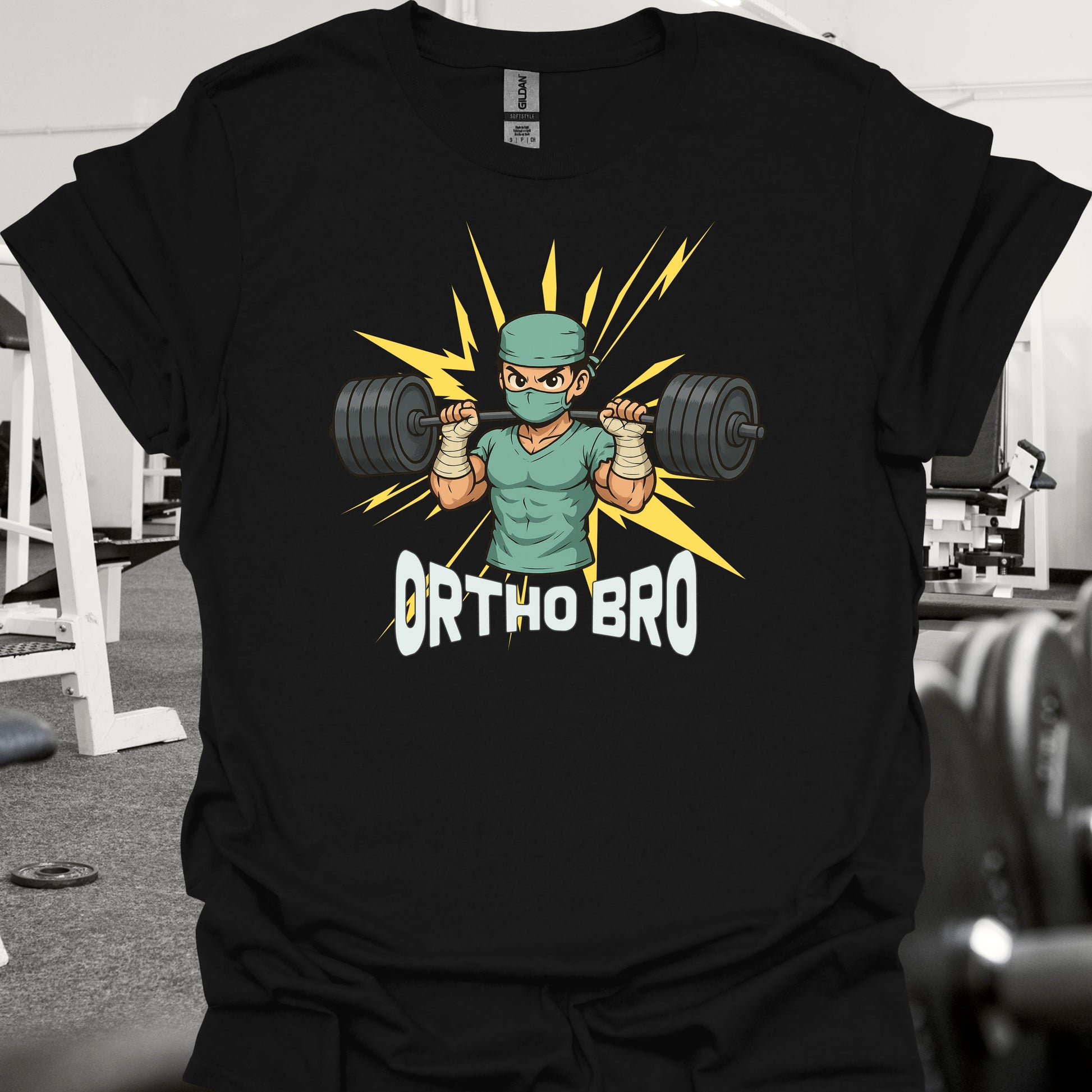 Ortho Bro Orthopedic Surgery T-Shirt-Black-Health Gear Shop