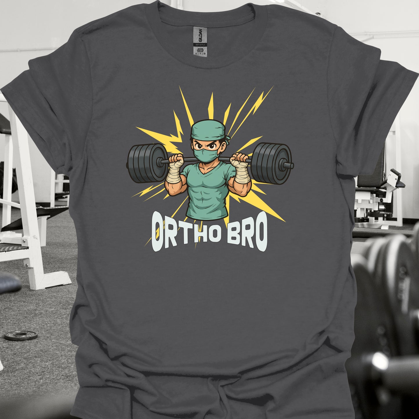 Ortho Bro Orthopedic Surgery T-Shirt-Charcoal-Health Gear Shop