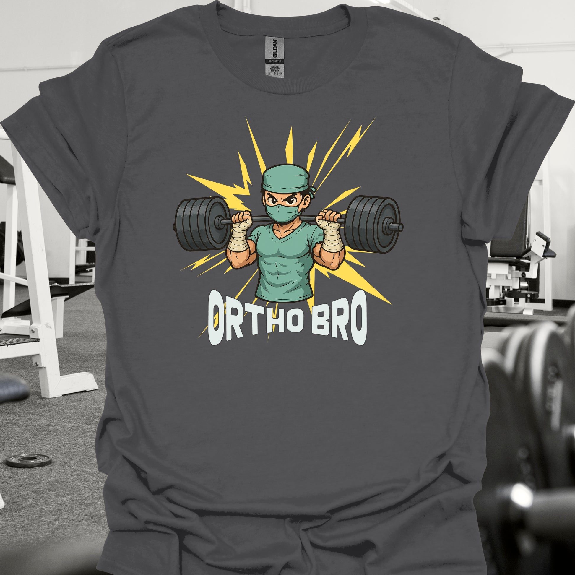 Ortho Bro Orthopedic Surgery T-Shirt-Charcoal-Health Gear Shop