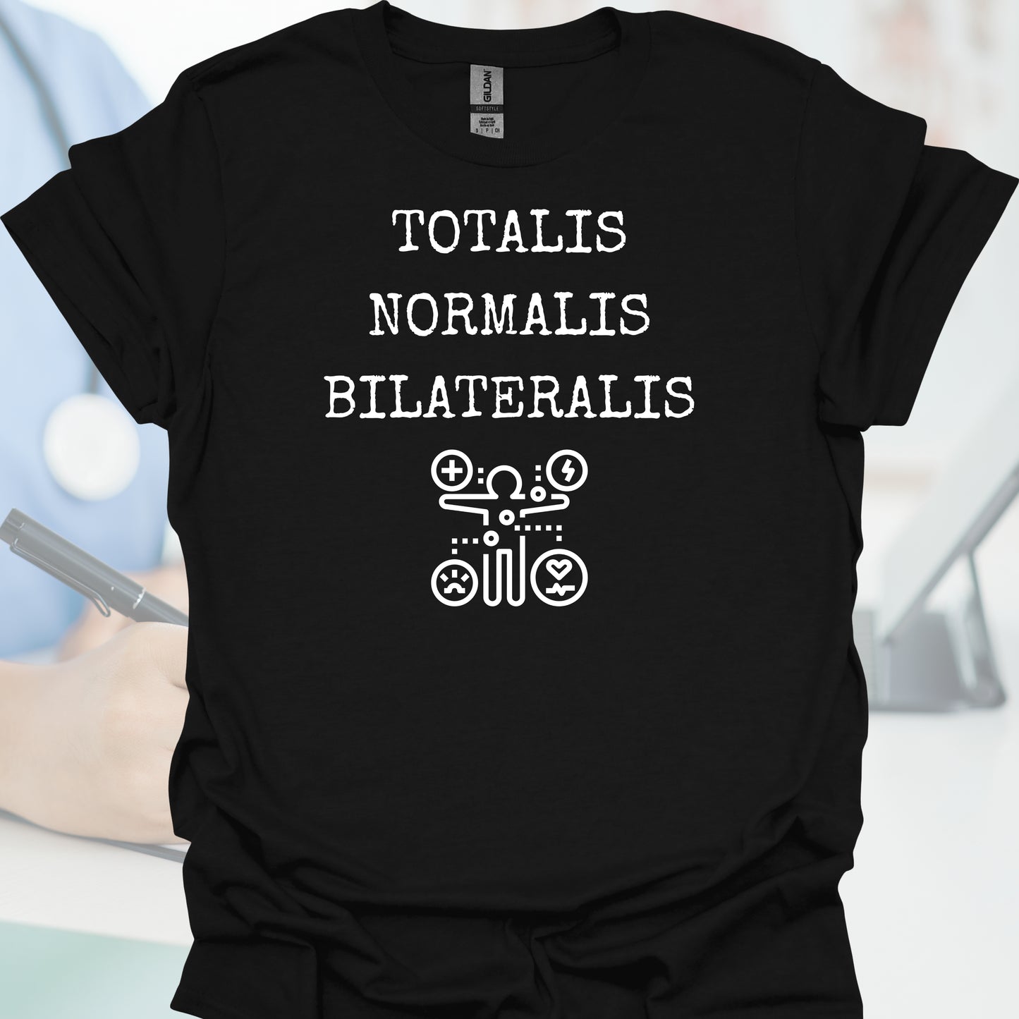 Totally Normal Diagnosis Funny Medical T-Shirt-Black-Health Gear Shop