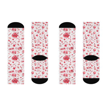 Valentine’s Day Cute Nurse Socks – Comfy Love for Every Shift